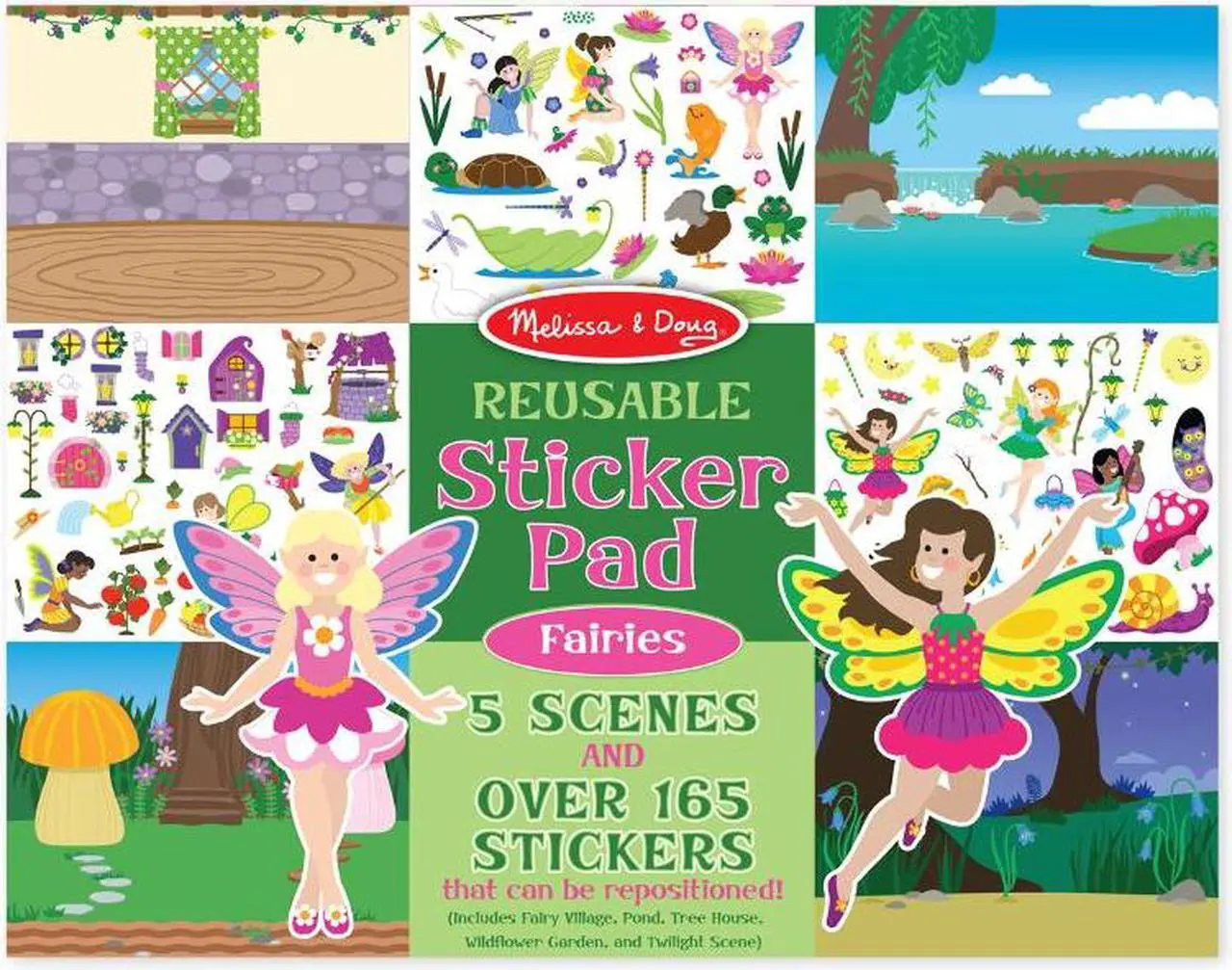 Alt view image 8 of 10 - Melissa & Doug Reusable Sticker Pad - Fairies