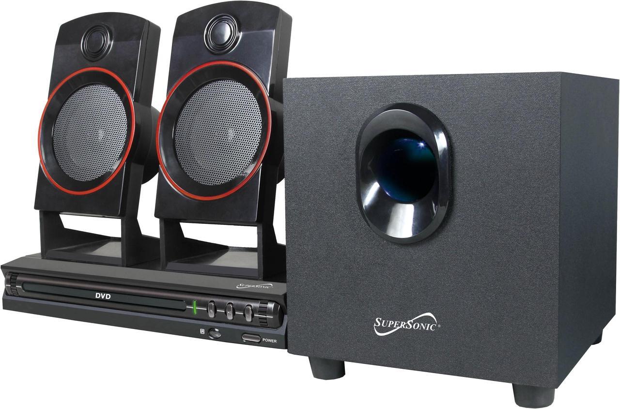 Main image of Supersonic SC-35HT 2.1 Channel DVD Home Theater System, Bluetooth, HDMI, DVD/CD/VCD/SVCD/MP3 Playback