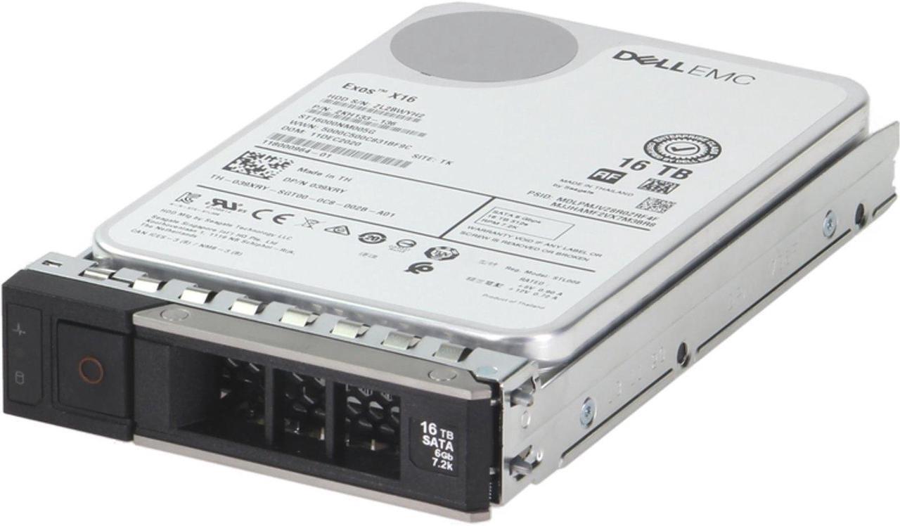 Main image of Dell 16TB 7.2K 6Gbps SATA 3.5 HDD 512e (39XRY)