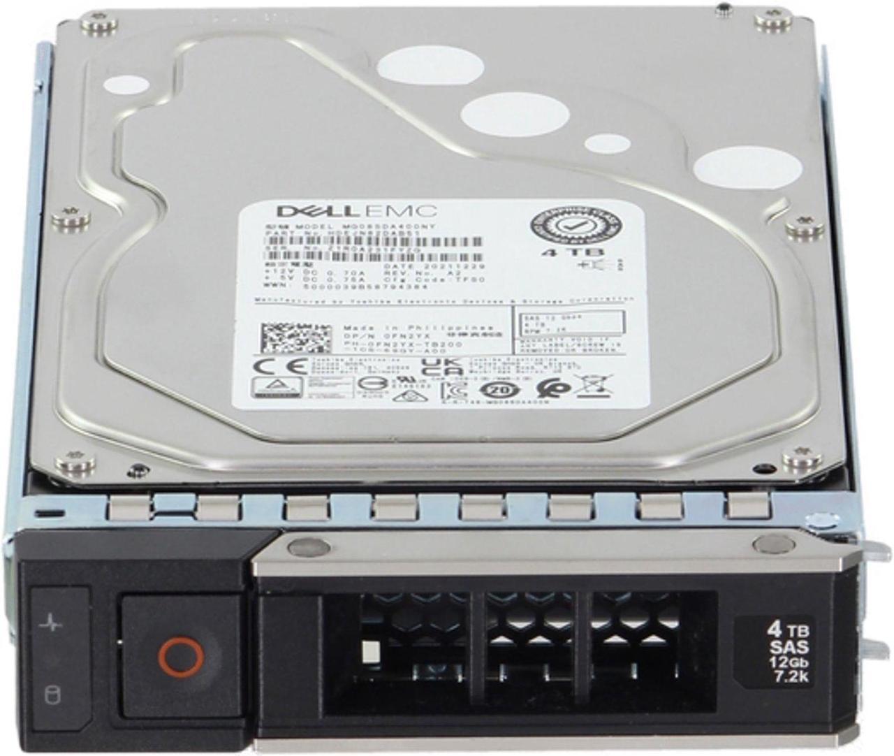 Alt view image 2 of 5 - Dell 4TB 7.2K 12Gbps NL SAS 3.5 HDD CPO (FN2YX-R)