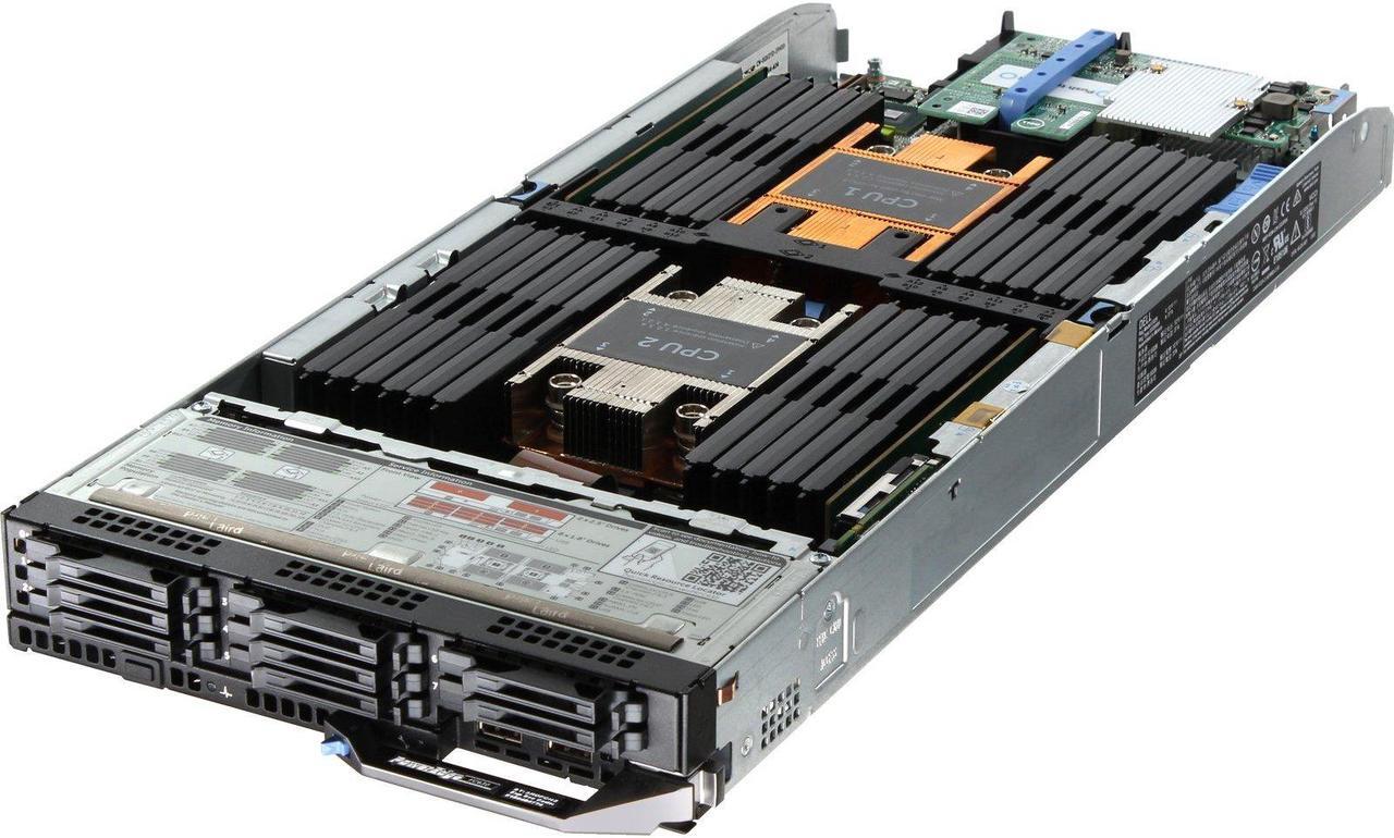 Main image of Dell PowerEdge FC630 Server 2x E5-2680v3 2.5GHz 12-Core 128GB 4x 400GB SSD H730P
