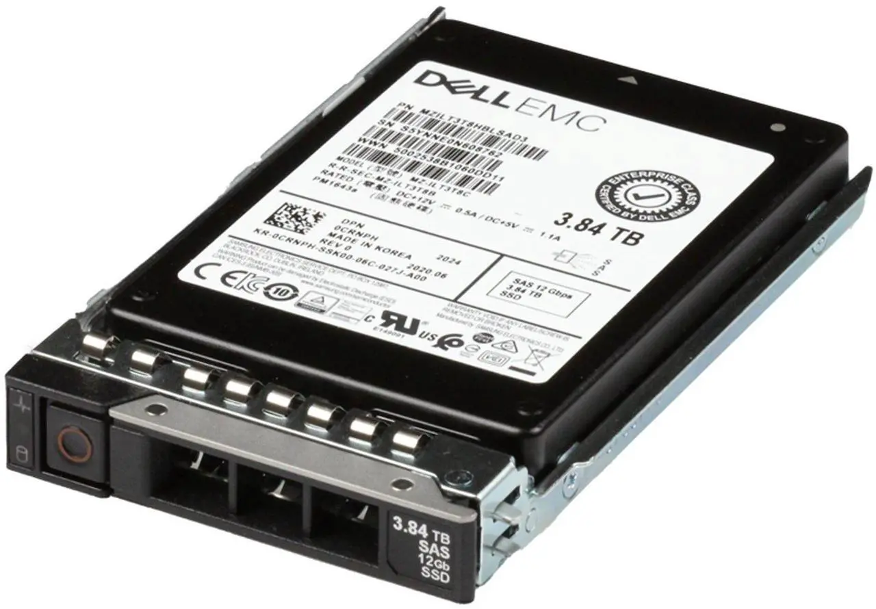 Main image of Dell 3.84TB 12Gbps SAS RI TLC 2.5 SSD PM1643a (ME4) (CRNPH)
