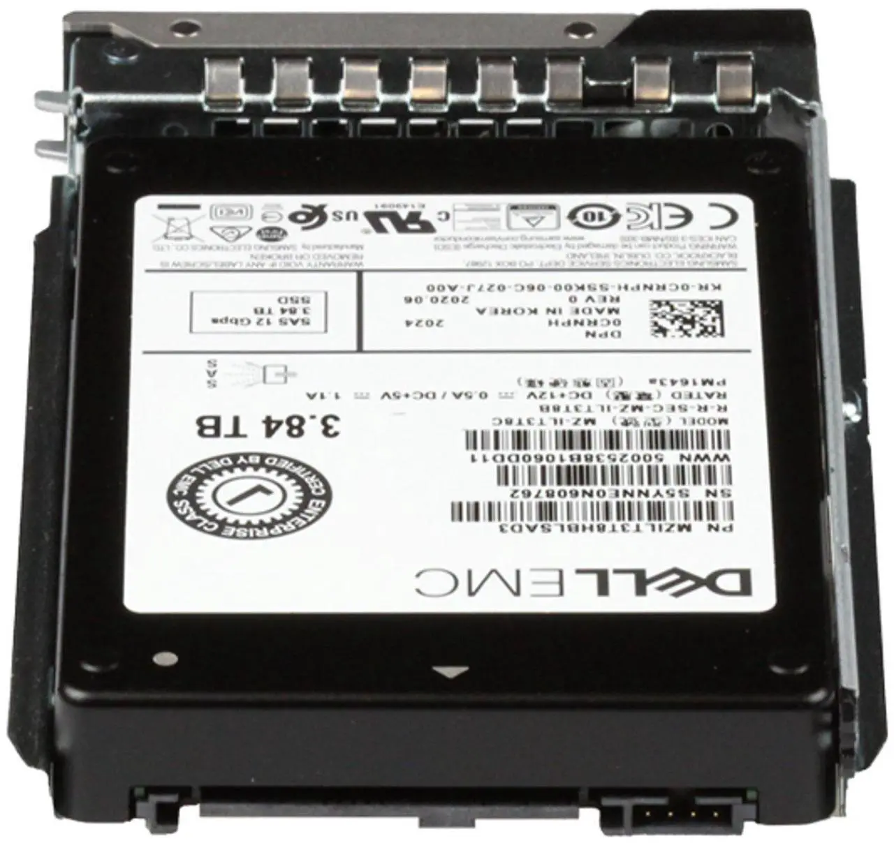 Alt view image 4 of 5 - Dell 3.84TB 12Gbps SAS RI TLC 2.5 SSD PM1643a (ME4) (CRNPH)