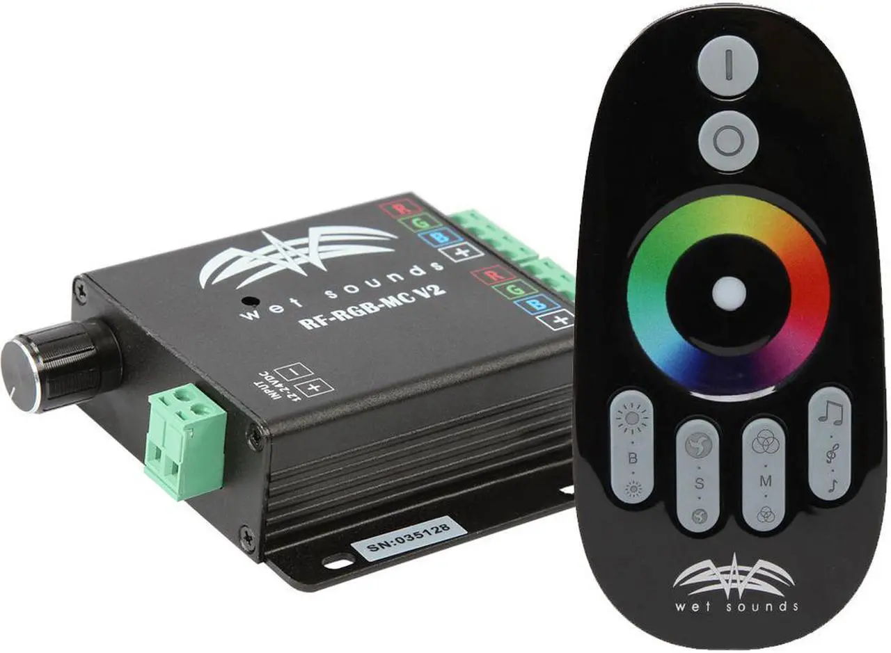 Alt view image 2 of 12 - Wet Sounds RF RGB Music Controller w/Touch Activated Remote