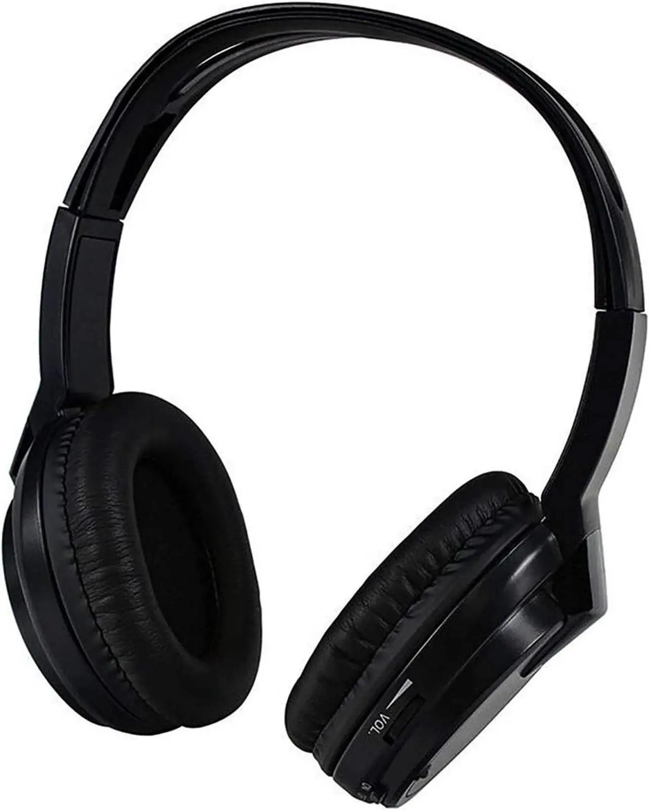 Alt view image 7 of 7 - Audiovox Wireless Headphones Single channel IR Faux leather ear piece 2-AAA included