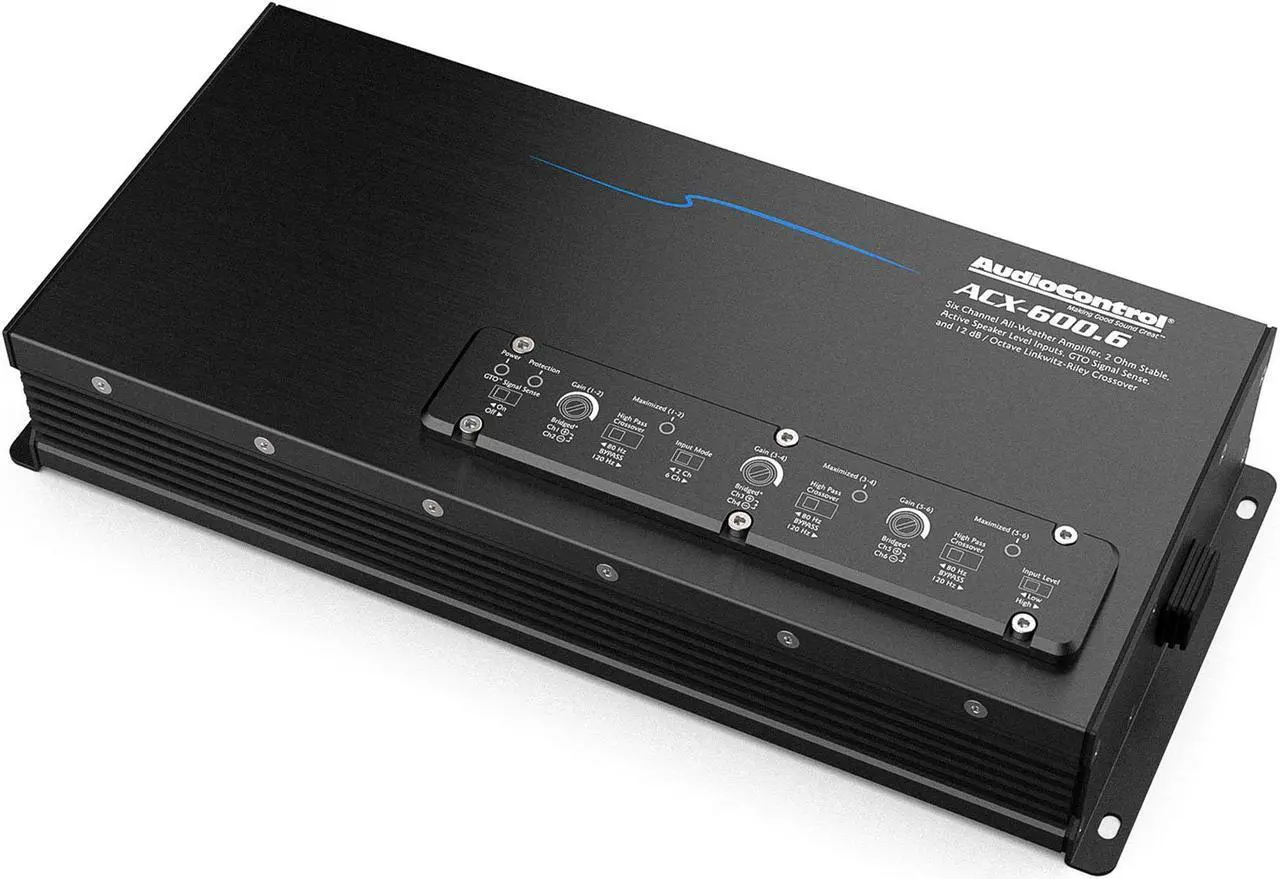Alt view image 8 of 10 - AudioControl ACX-600.6 All Weather 6-Channel Powersports Amplifier 600W IPX6 Amp