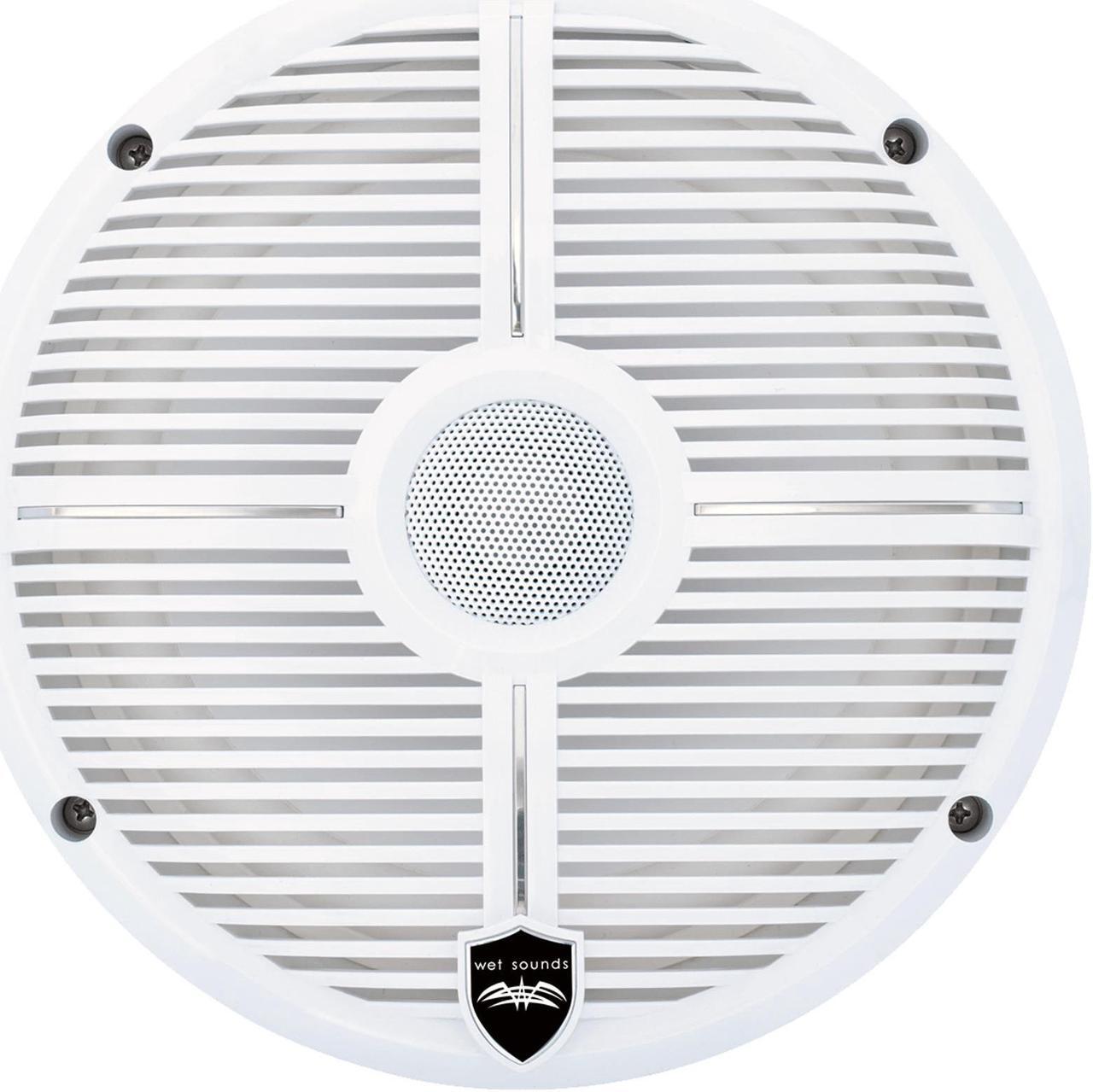 Alt view image 4 of 4 - Wet Sounds - Two Pairs Of RECON 6-XWW RGB White LED 6.5" Speakers And A Kicker KXMA400.4 Marine Amplifier
