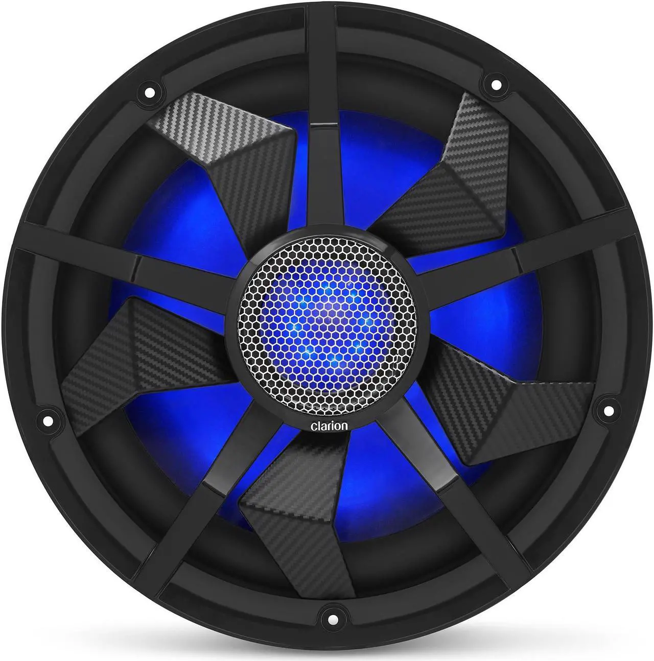 Alt view image 3 of 4 - Clarion Marine Subwoofer Amplifier Bundle - Two 12" CM3013WL LED Sub Woofers and XC2110 Amplifier