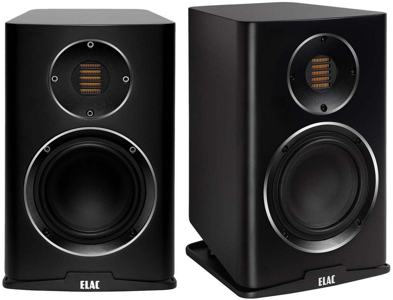 Alt view image 2 of 4 - Elac Carina 5.25 bookshelves W/ Stands