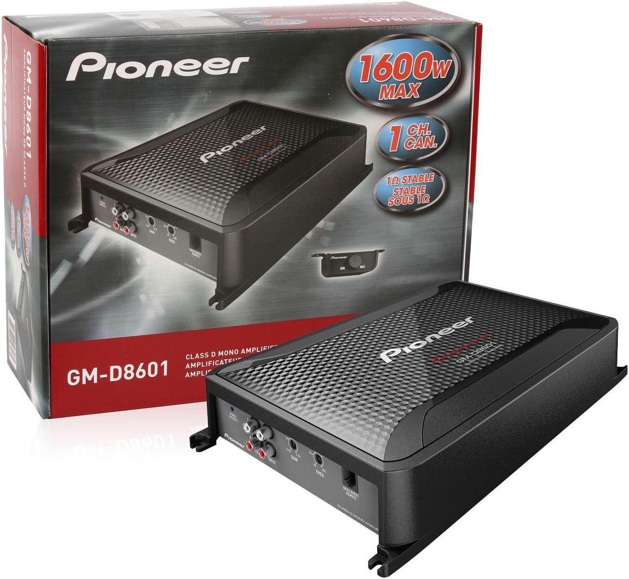 Alt view image 13 of 20 - New Pioneer Gmd8601 1600W Car Audio Mono Amplifier Amp With Bass Knob 1600 Watt