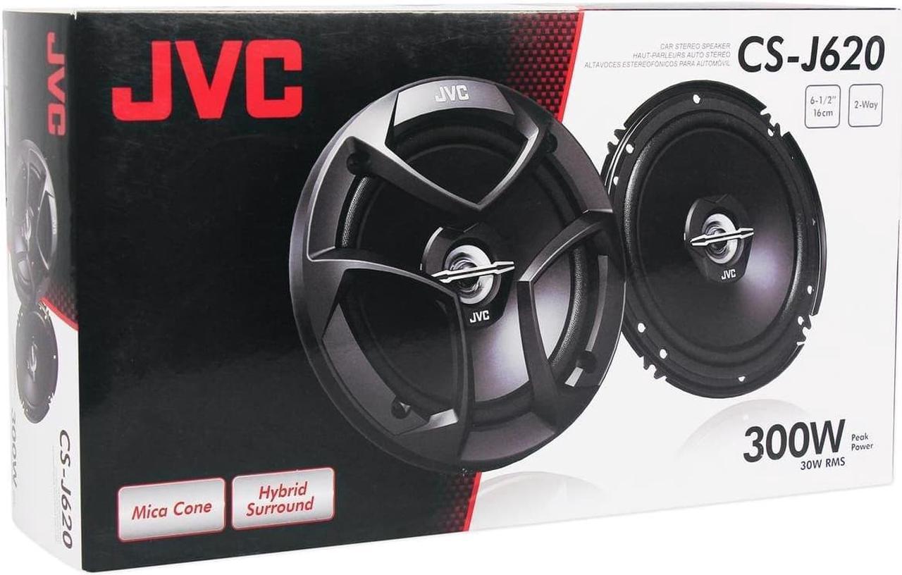Alt view image 4 of 15 - JVC CS-J620 60W RMS 6.5" CS Series 2-Way Coaxial Car Stereo Speakers