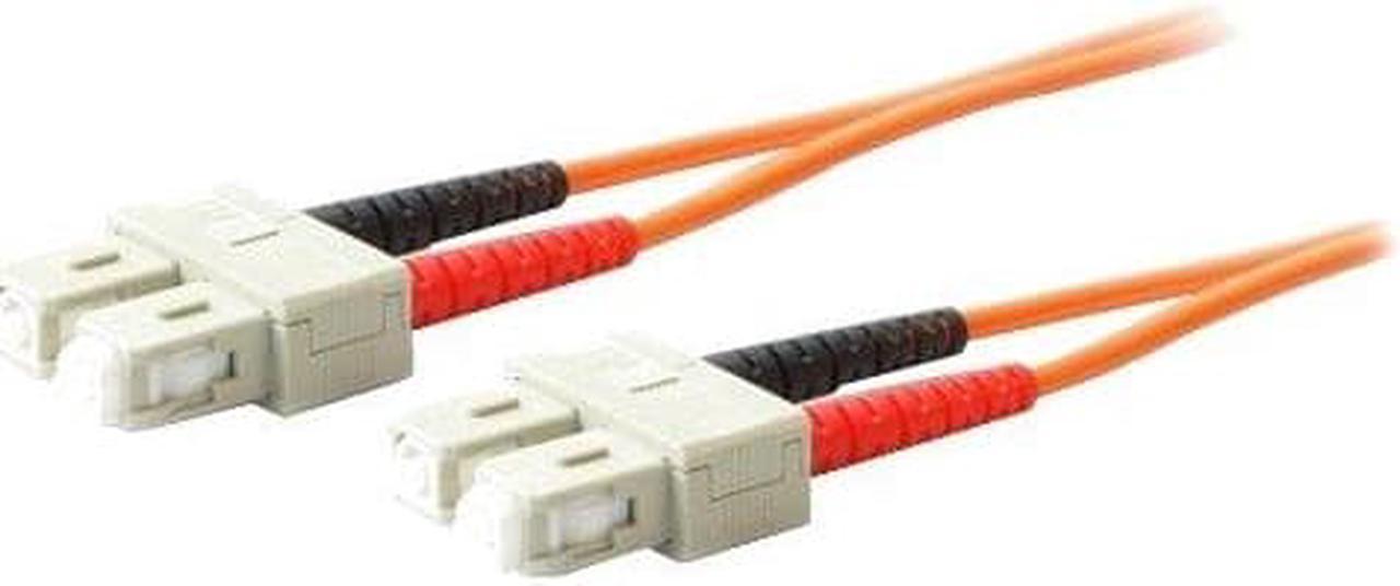 AddOncomputer.com 15m Multi-Mode fiber (MMF) Duplex SC/SC OM1 Orange Patch Cable