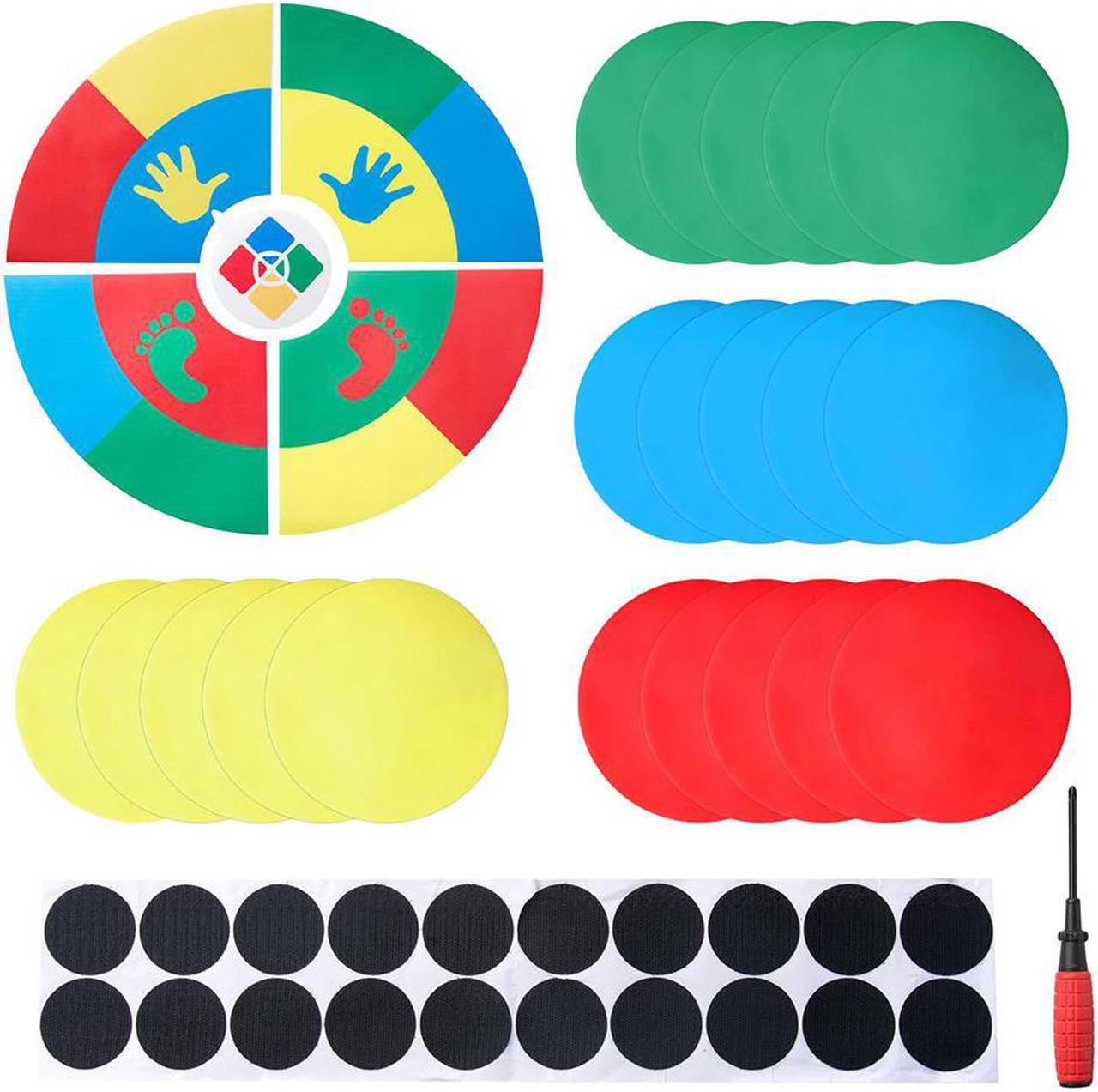 WinSpin Twister Game Template Body Twister Moves Board Sport Kids Adult Age 5+