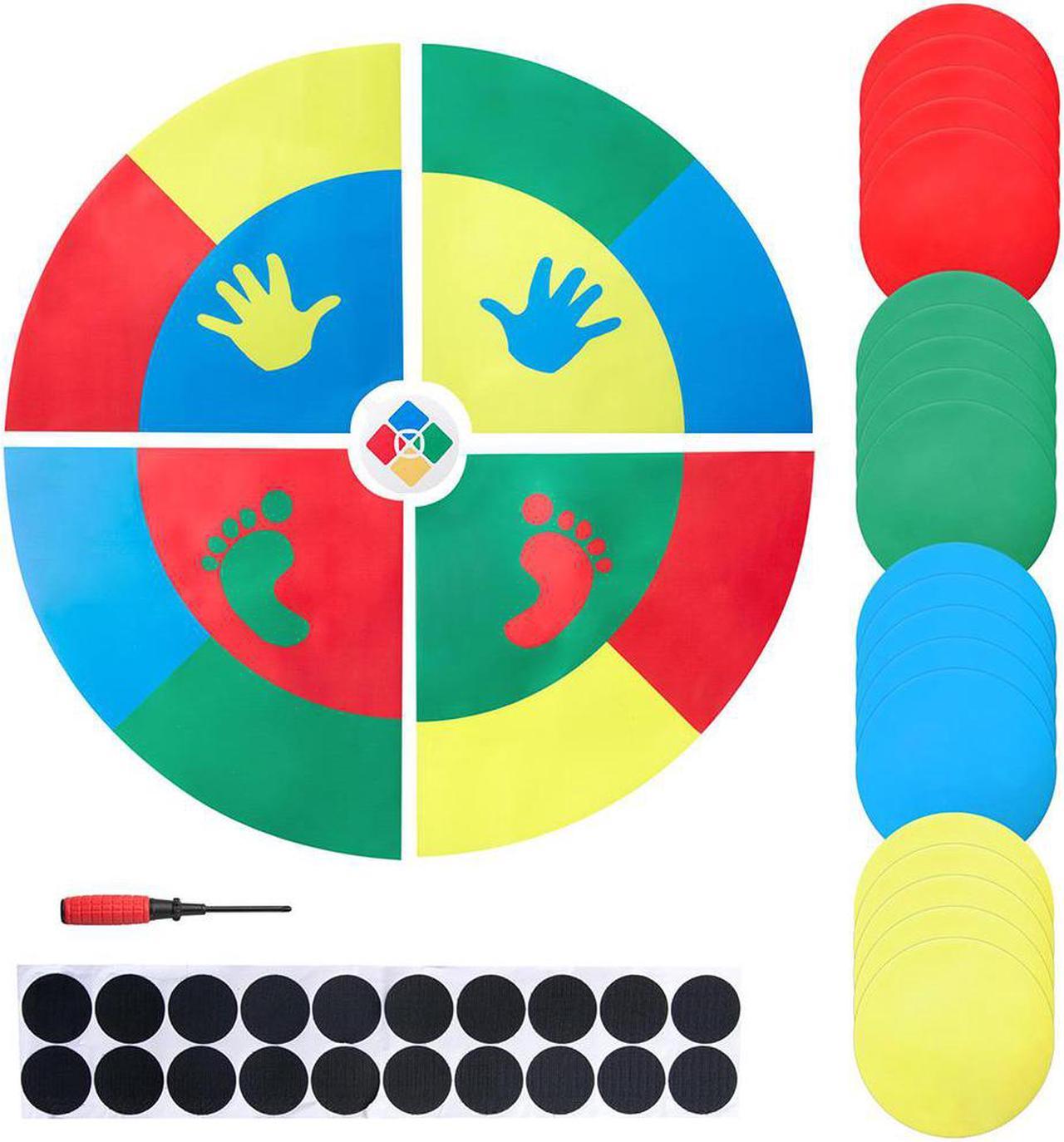 WinSpin Twister Game Template Body Twister Moves Board Sport Kids Adult Age 5+