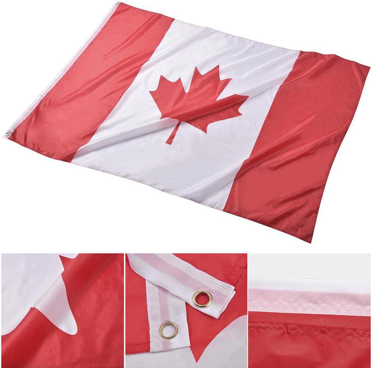 Yescom 4x6 Ft Canada Flag Polyester Fabric Fade Resistance Vivid Color Outdoor Club