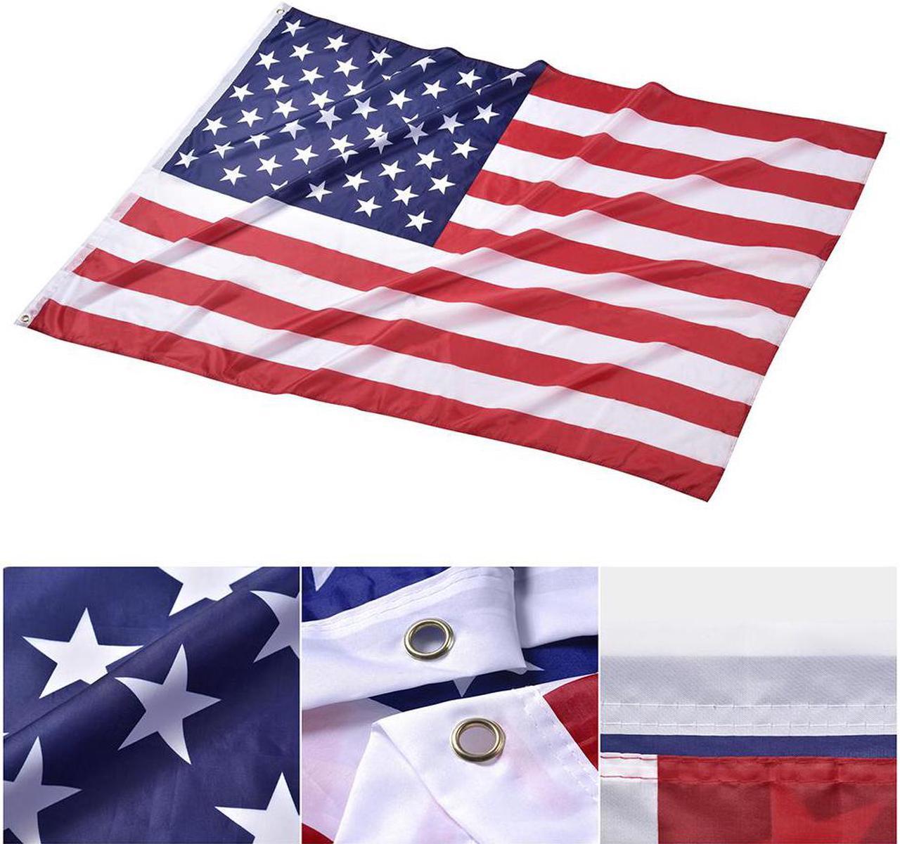 Yescom 4x6 Ft US Flag Polyester Fabric Fade Resistance Bright Decoration Outdoor Club