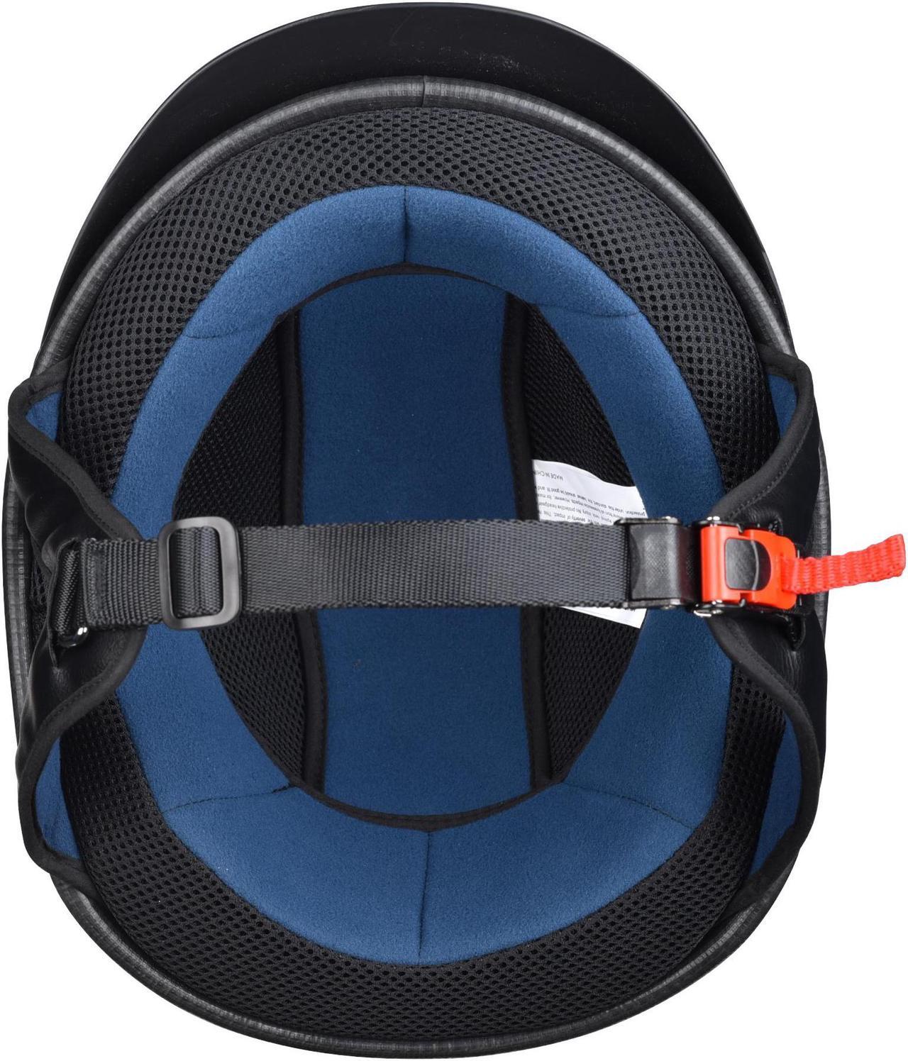 Alt view image 5 of 7 - AHR RUN-C Motorcycle Half Face Helmet DOT Approved Motorbike Cruiser Chopper Matt Black M