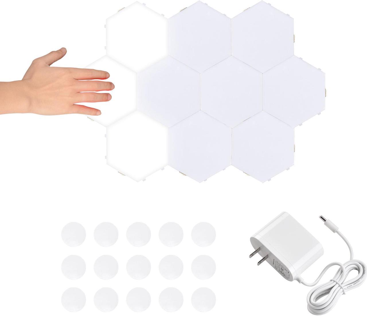 Yescom APP Control WiFi Hexagon LED Light Kit 14 Blocks & Base w/Alexa Google Home Game Room Decoration