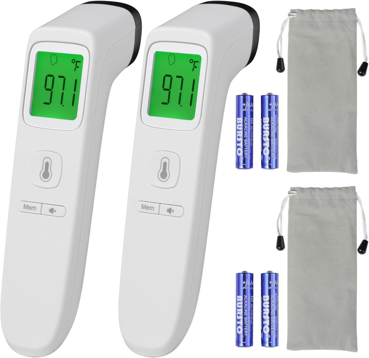 Yescom No Contact Digital Infrared Thermometer Measuring Body Memory Function 2 Pack