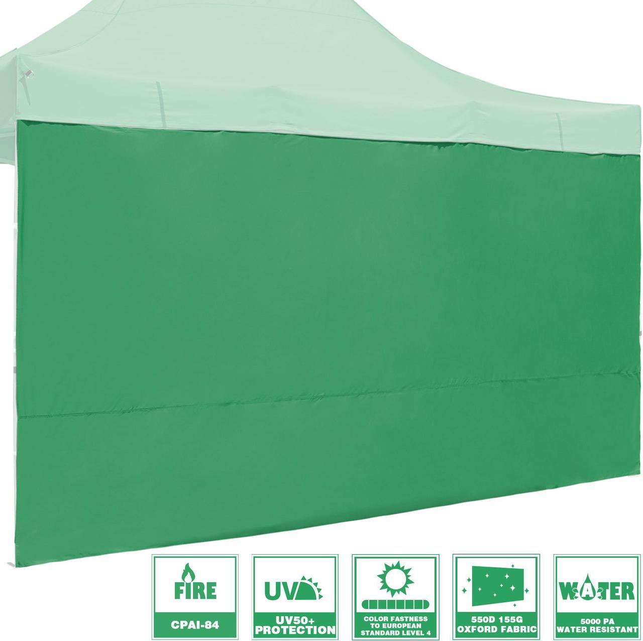 InstaHibit 1 Pack Side Wall for 10x15 Ft EZ Pop Up Canopy Tent UV50+ Yard Sun