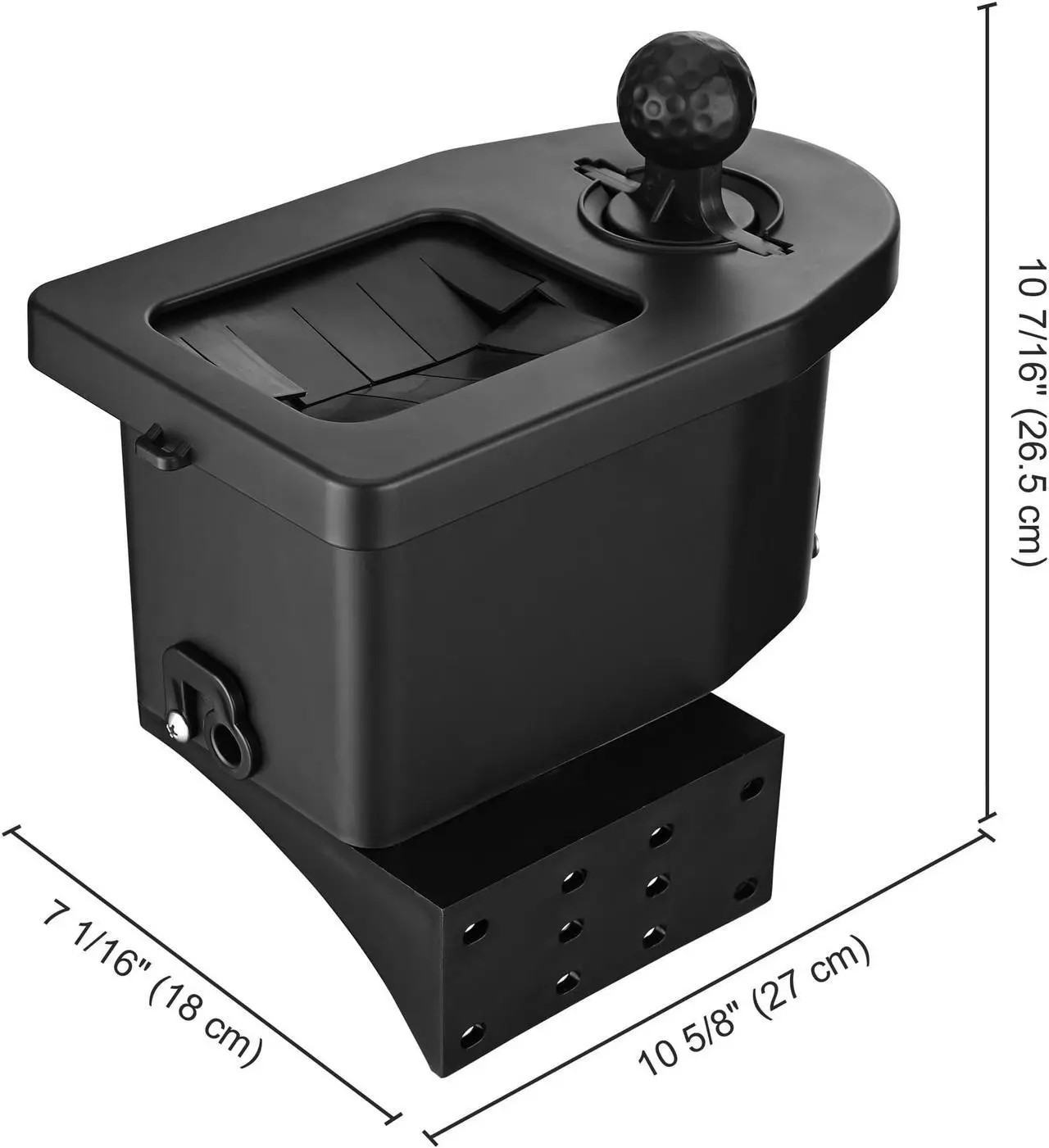 Alt view image 7 of 7 - Yescom Universal Golf Club And Ball Washer Cleaner Car Precedent Pre-Drilled Mount
