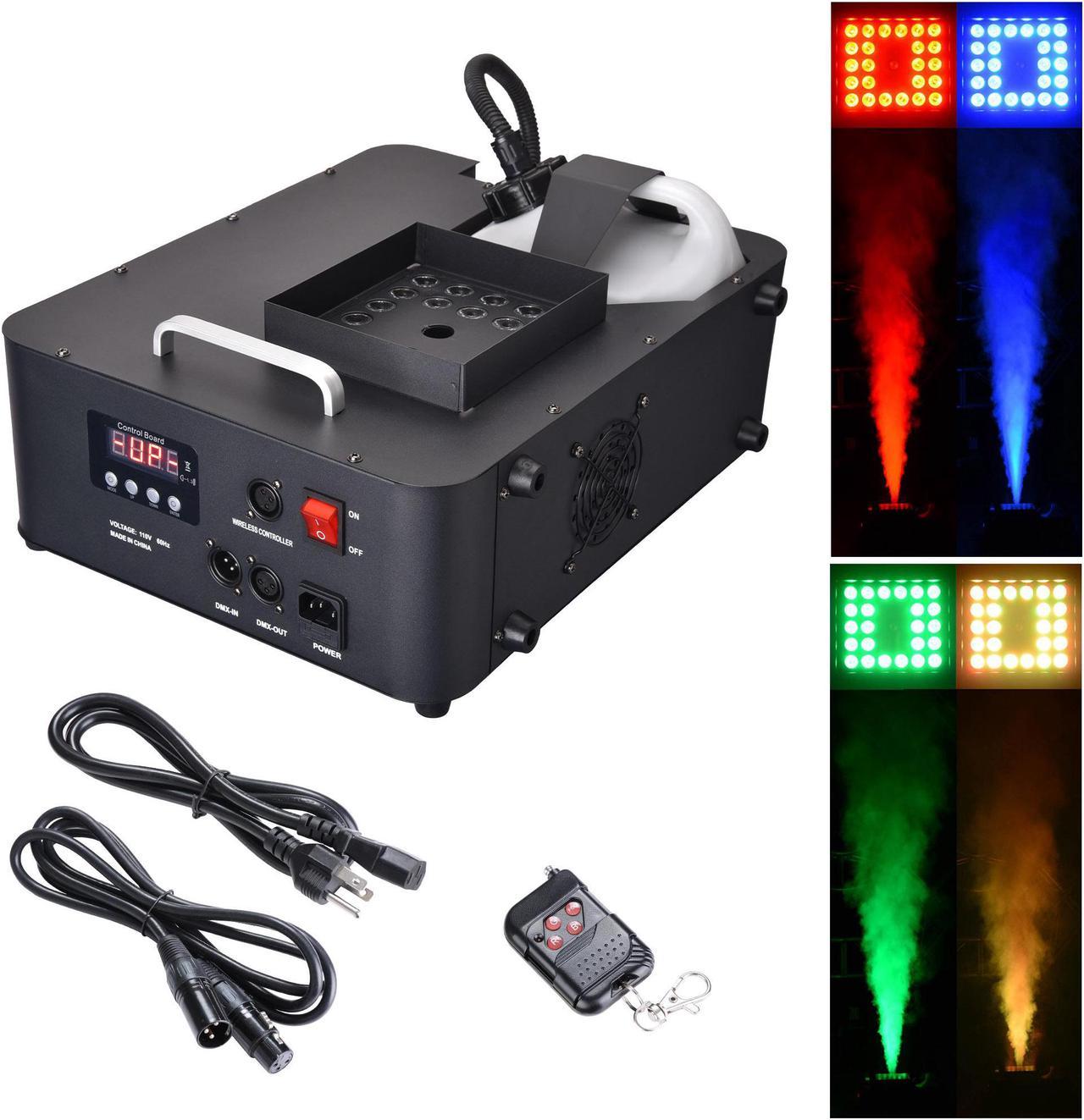 1500W LED Smoke Effect Machine Stage Fogger Equipment Wired Control Disco Party