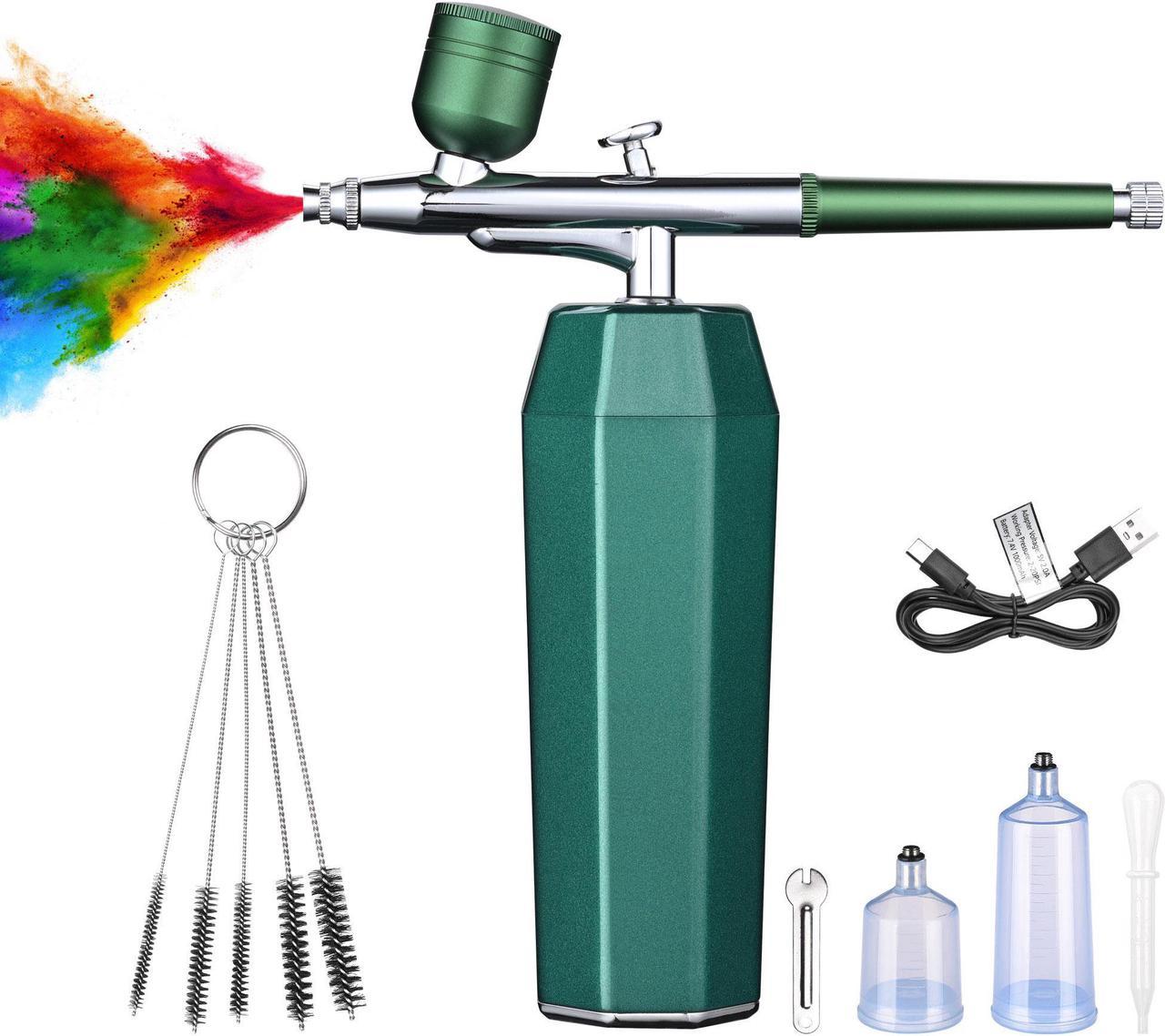 Cordless Airbrush Kit with Compressor Rechargeable Handheld Spray Gun Art Makeup