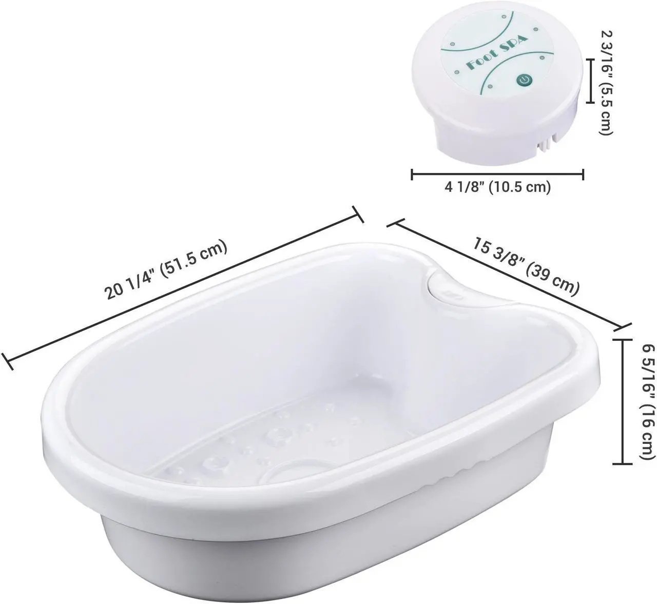 Alt view image 12 of 14 - Yescom Personal Ionic Detox Foot Bath Aqua Spa Machine w/ Tub Array Pedicure Health Care Home Beauty Salon