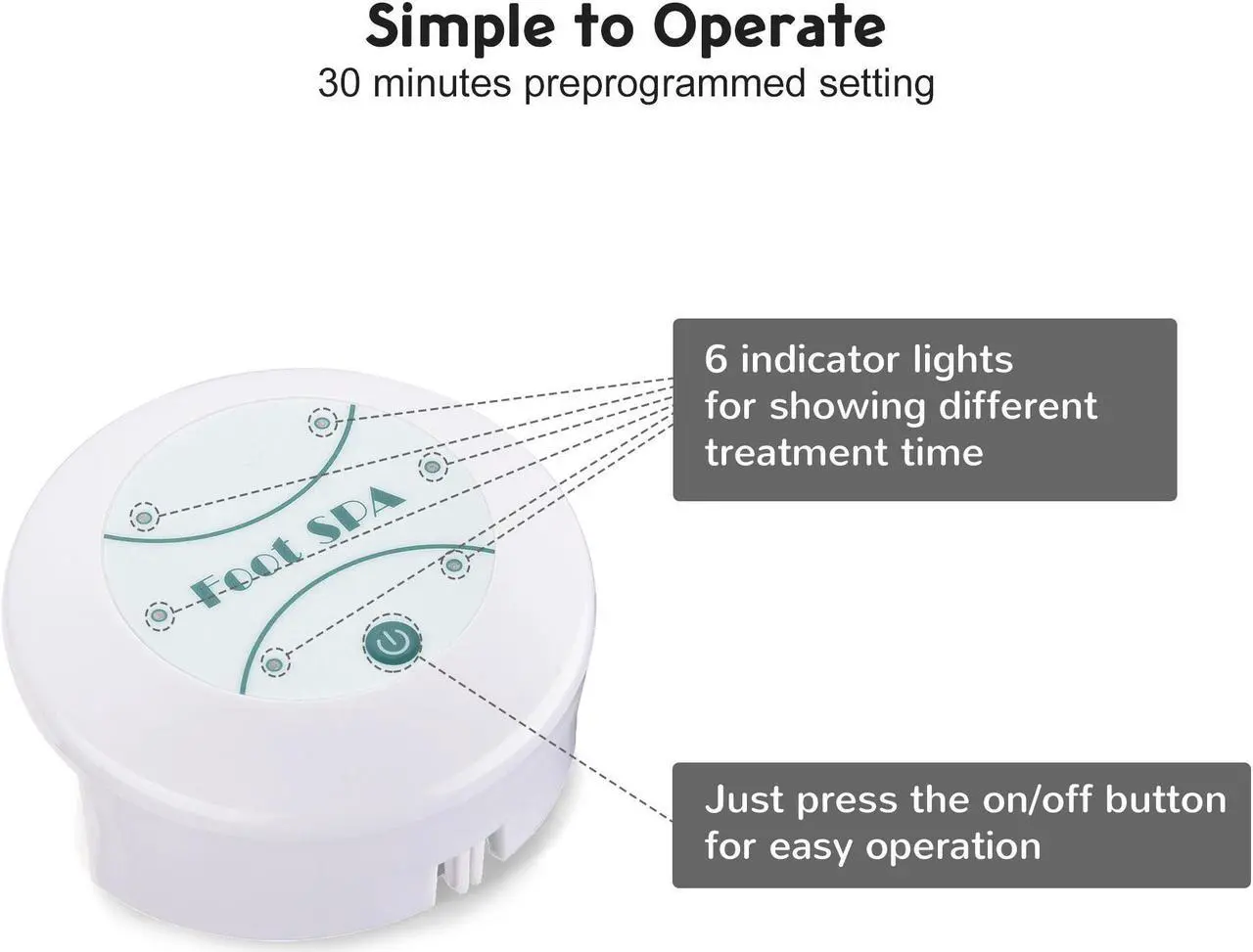 Alt view image 11 of 14 - Yescom Personal Ionic Detox Foot Bath Aqua Spa Machine w/ Tub Array Pedicure Health Care Home Beauty Salon