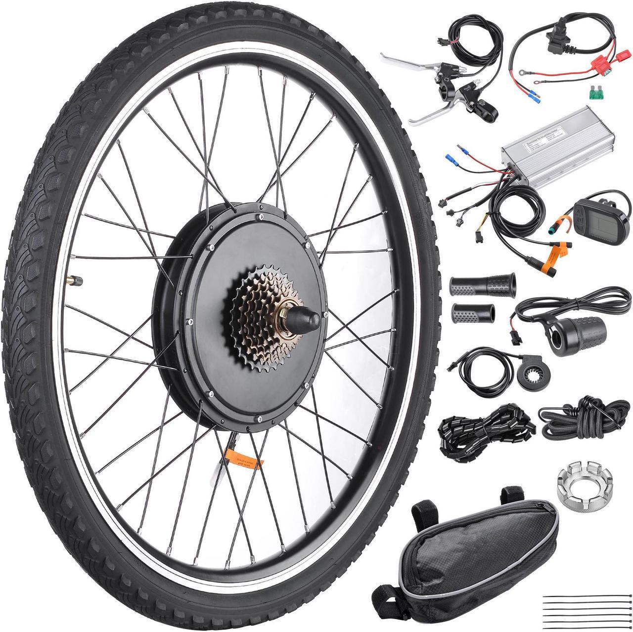 Yescom Electric Bicycle Motor Kit 26" 48V 1000W Rear Wheel E-Bike Conversion Kit w/ LCD Display