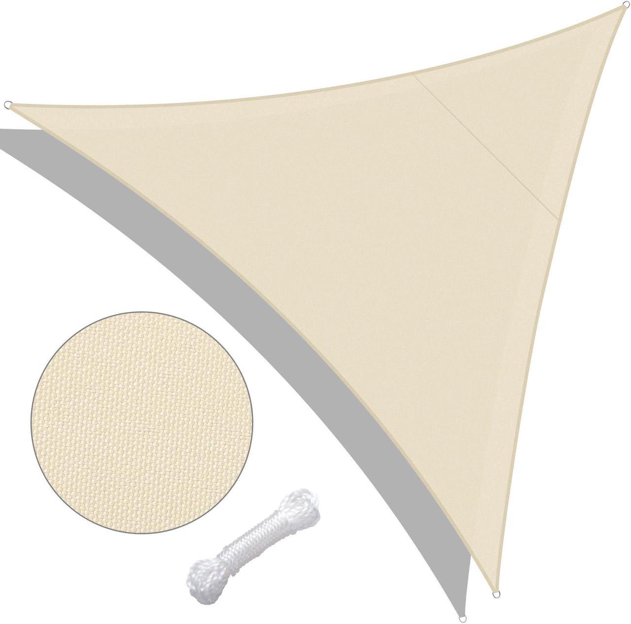 10 Ft Triangle Sun Shade Sail Canopy 97% UV Block Patio Awning Outdoor Yard Deck