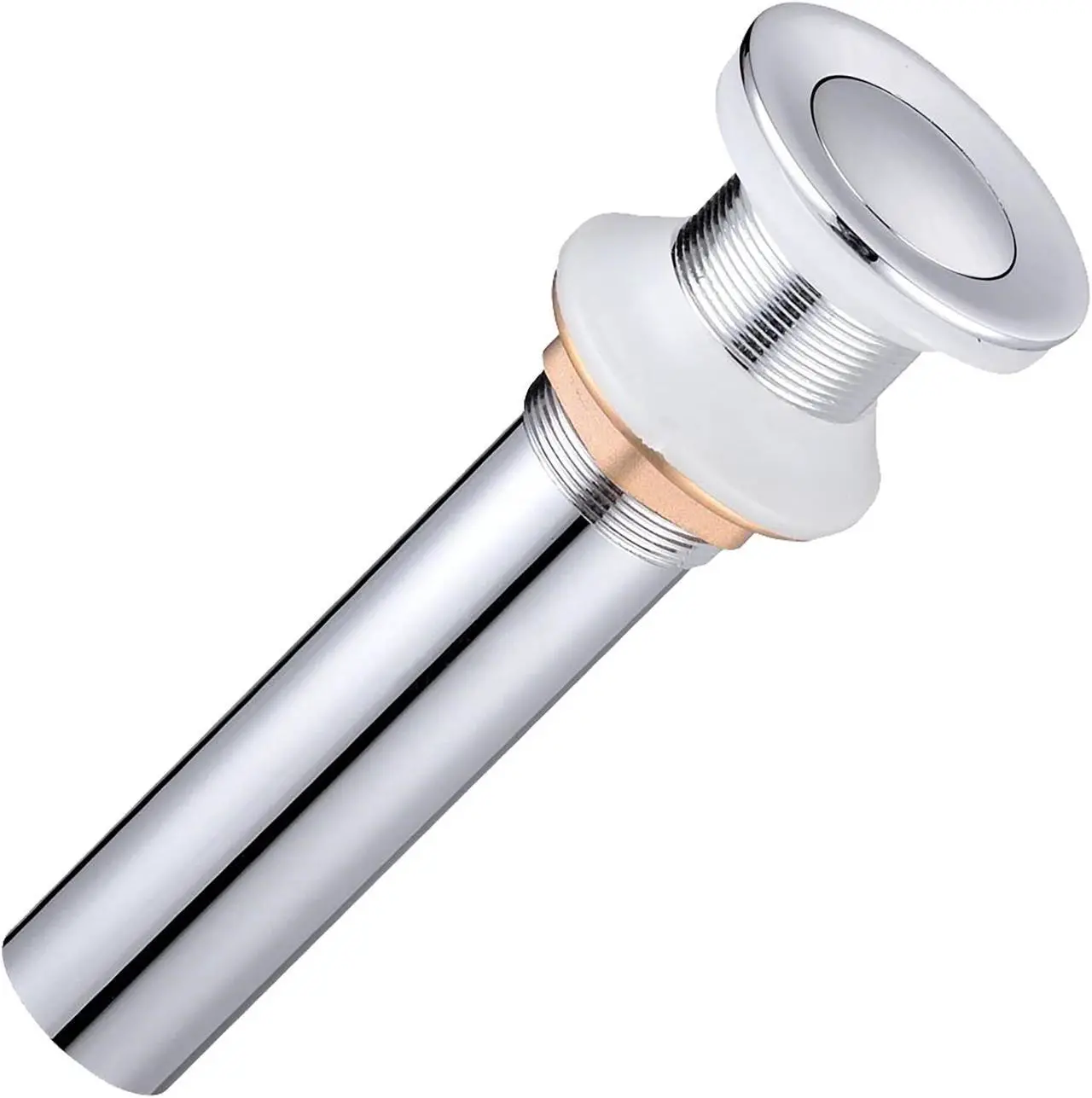 Main image of Aquaterior 1 3/8"  Bathroom Faucet Vessel Vanity Sink Pop Up Drain Stopper Without Overflow Polished Chrome
