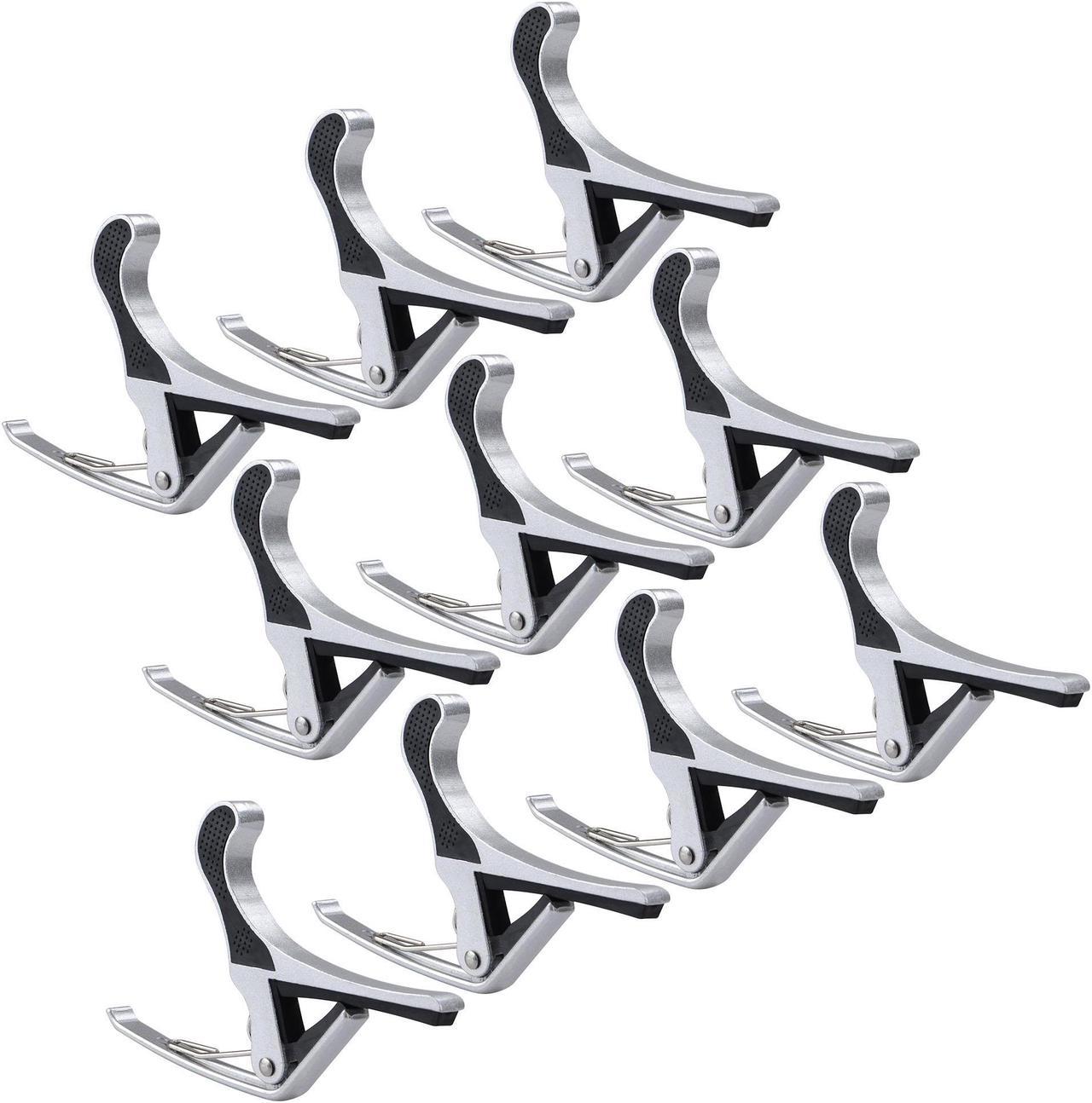 Guitar Capo Tune Clamp  Accessories for Acoustic Electric Guitar 10 Packs Silver