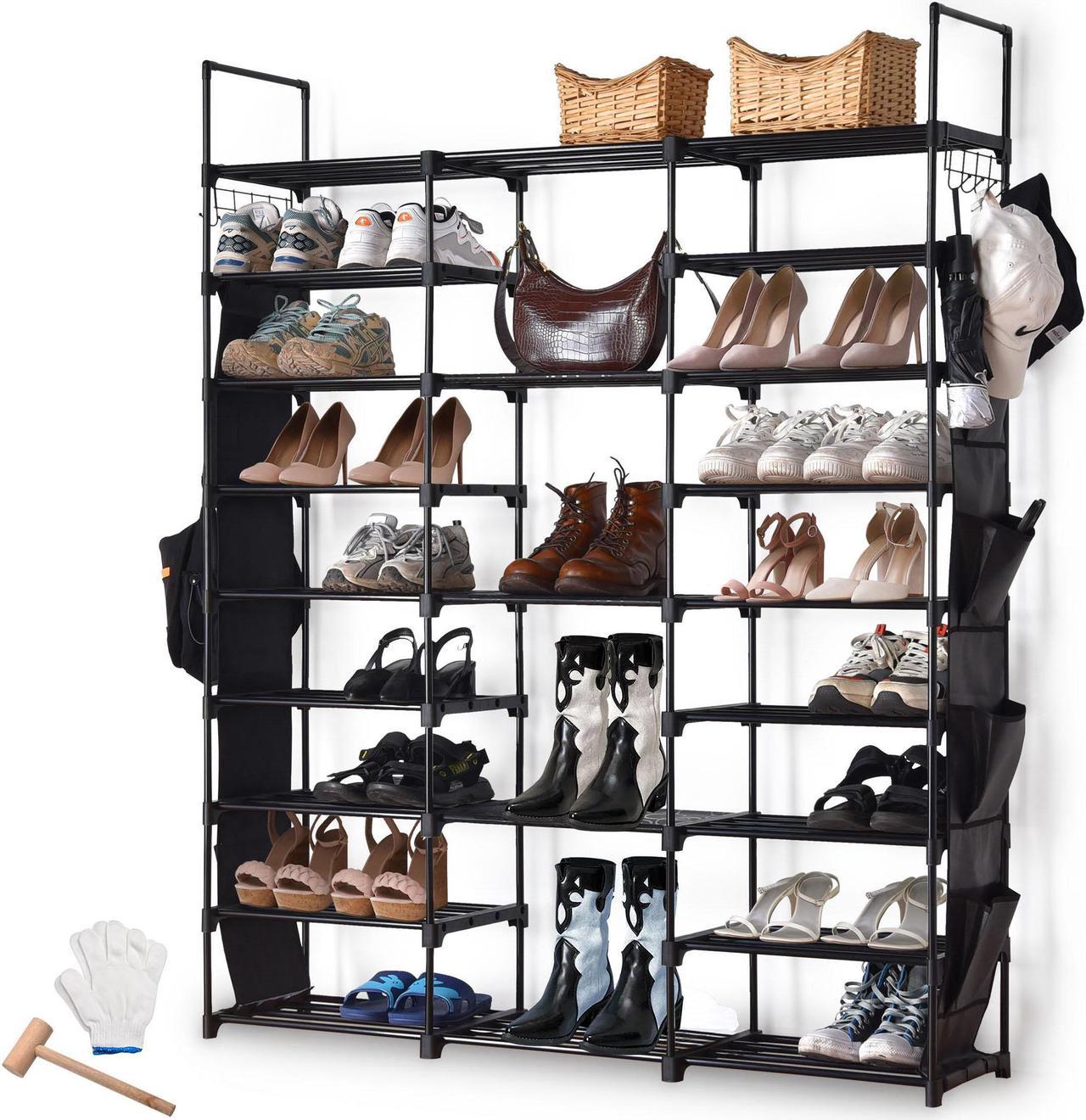 Yescom 6-Pair Boot Rack Organizer Storage Stand Holder Hanger Home Closet Shoes Shelf Easy to Assemble