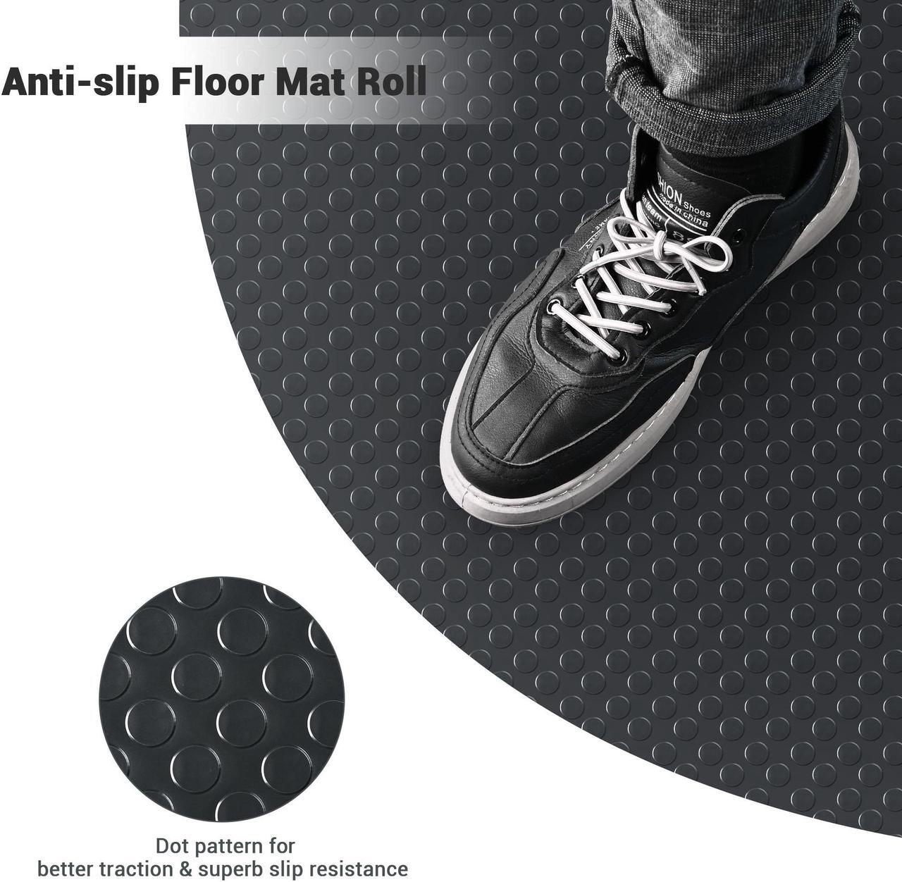 Alt view image 5 of 7 - Yescom Containment Mat Garage Floor Mat for SUV Snow Mud Rain Compact Size 7'9"x16'