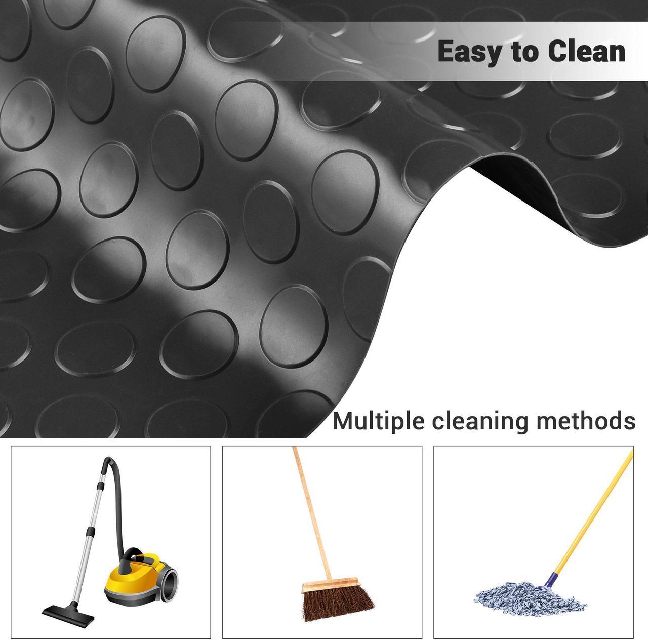 Alt view image 6 of 7 - Yescom Containment Mat Garage Floor Mat for SUV Snow Mud Rain Compact Size 7'9"x16'