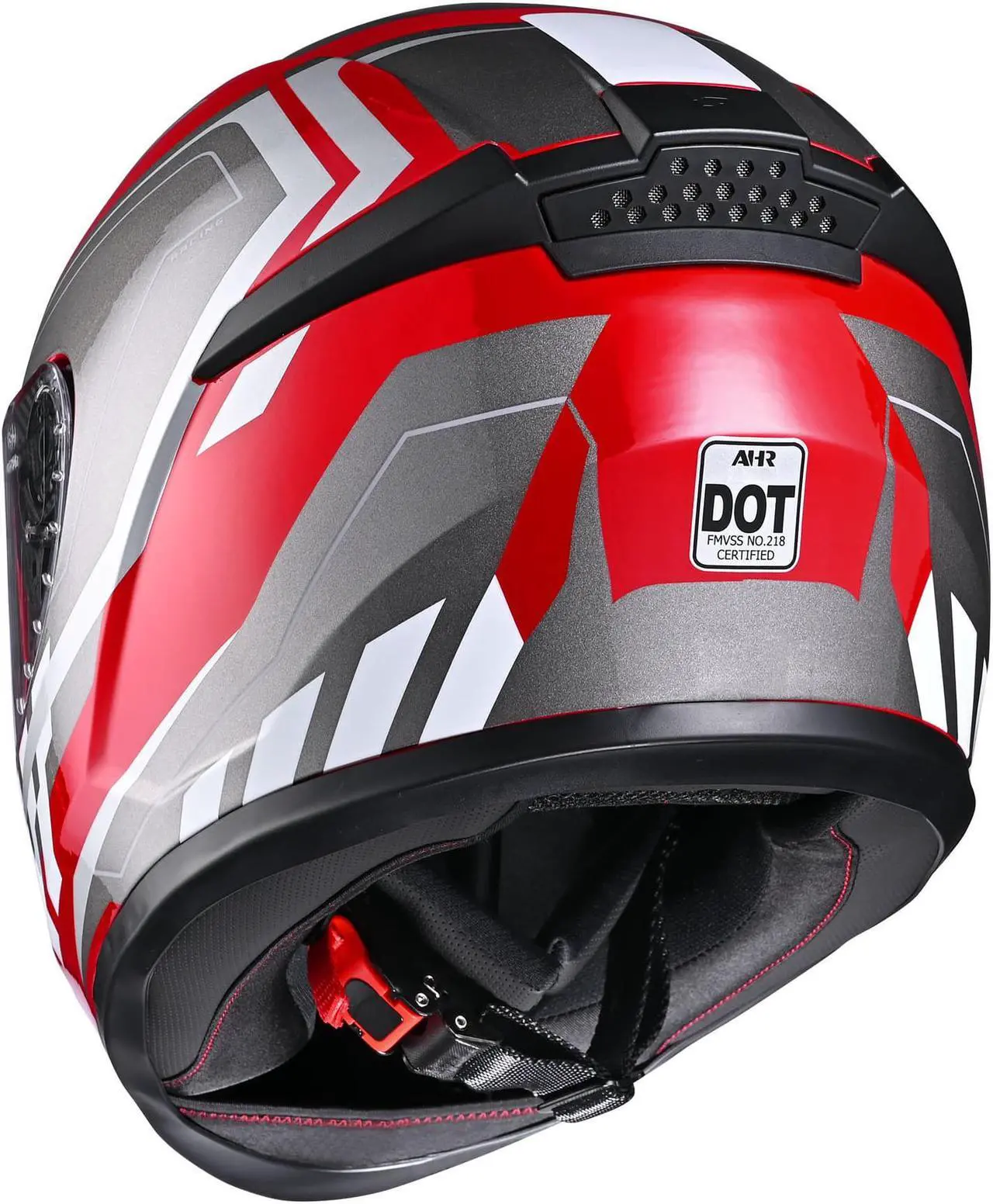 Alt view image 2 of 7 - AHR RUN-F3 Full Face Motorcycle Helmet DOT Approved Street Bike Motocross XXL