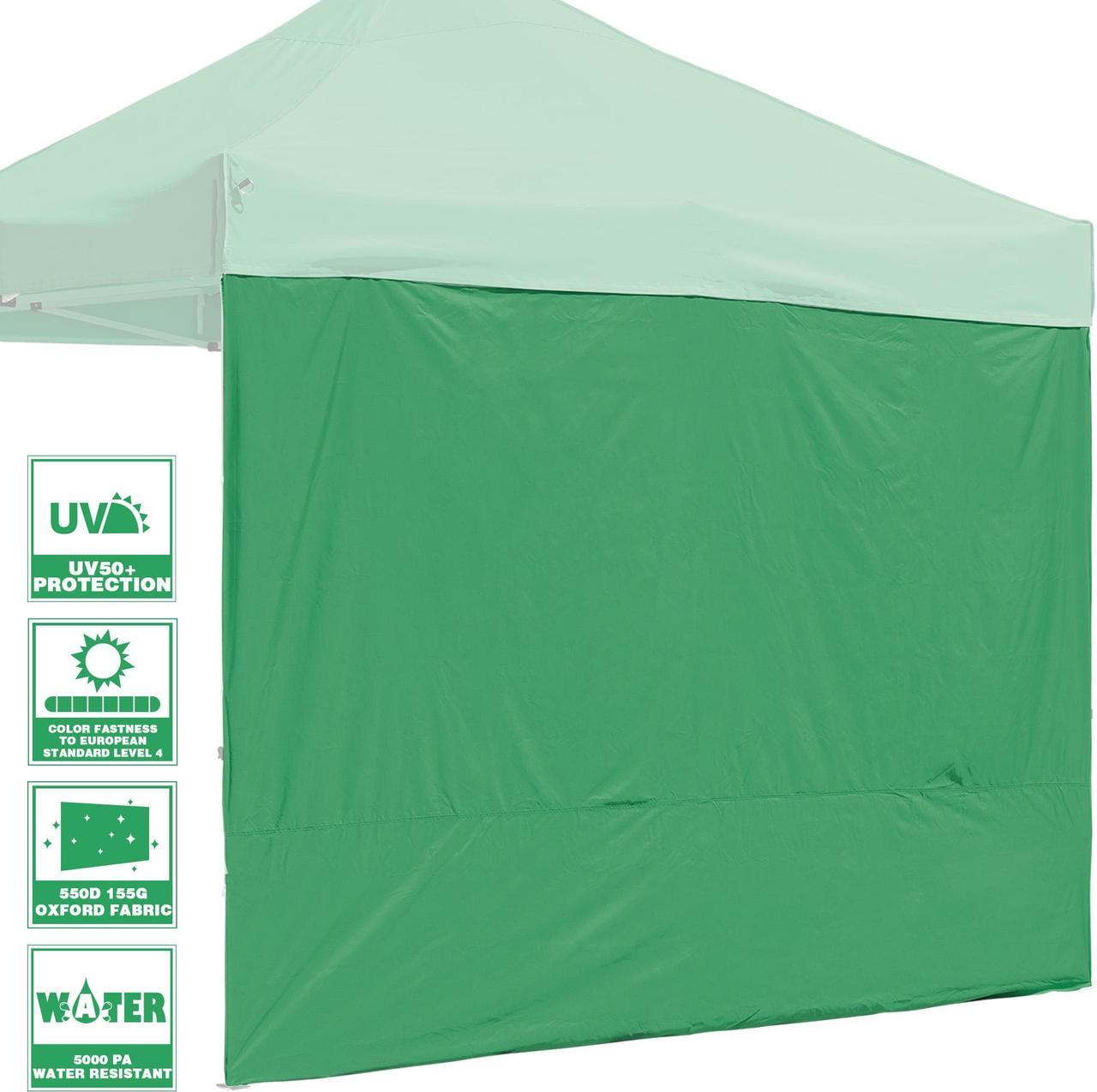 InstaHibit 1 Pack Side Wall for 10x10 Ft EZ Pop Up Canopy Tent UV50+ Yard Sun