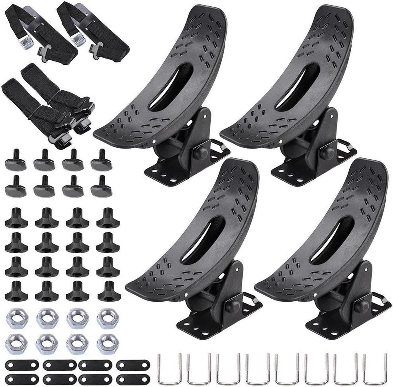 Alt view image 2 of 7 - 2 Pairs Kayak Roof Rack Universal Canoe Boat Car SUV Truck Top Mount Carrier