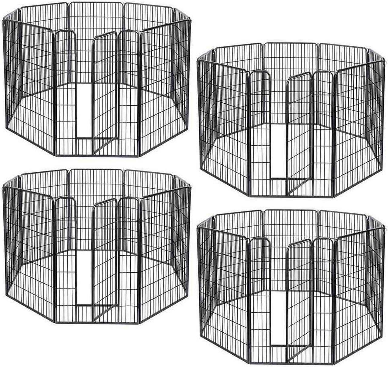 32 Pieces 28"x47" Pet Playpen Extra Large Dog Exercise Fence Panel Crate Outdoor