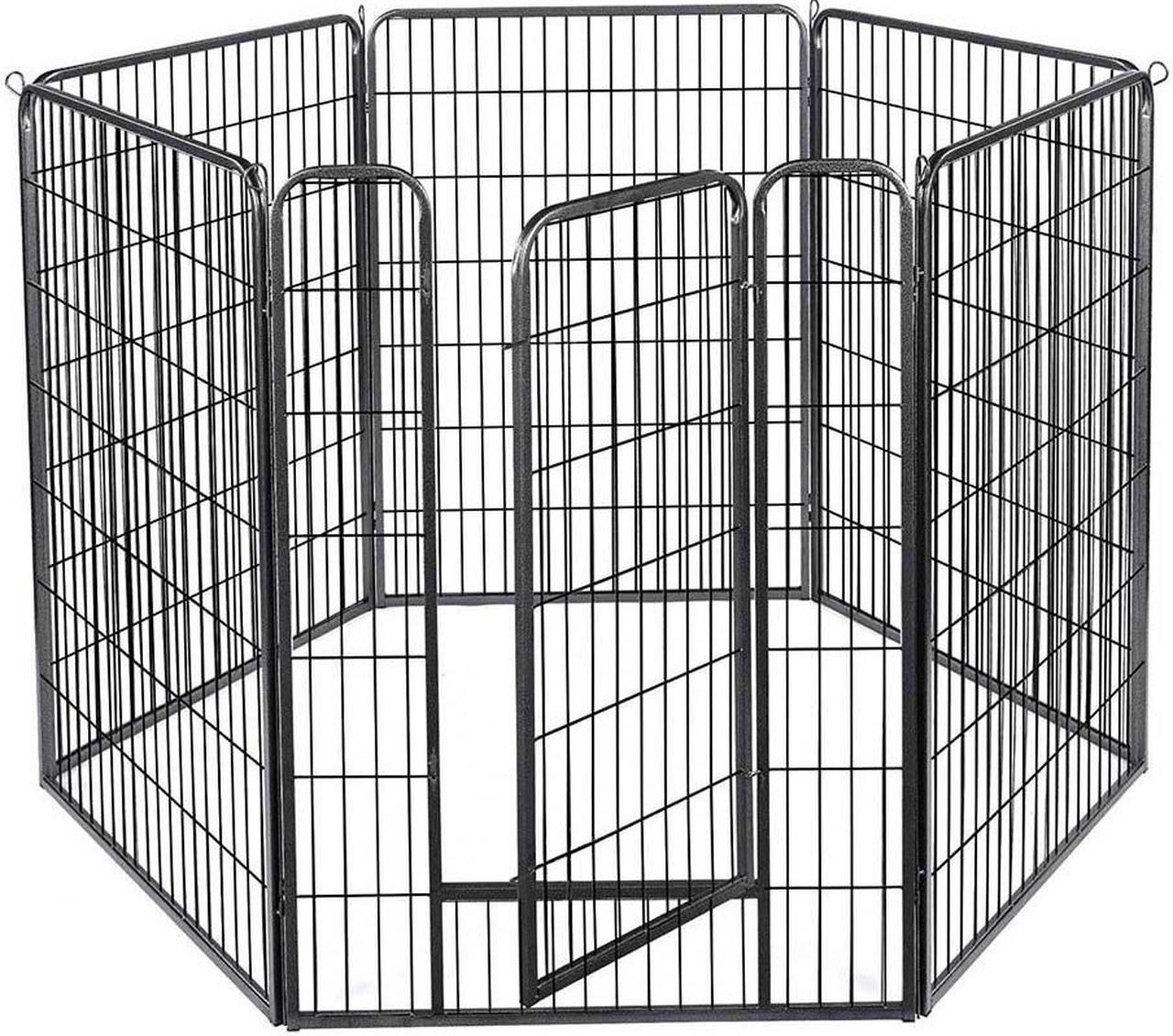 Yescom Heavy Duty Pet Playpen 6 Panel 28"x47" Dog Playpen Pet Pen Exercise Kennel RV Camping Barrier Fence Cage for Small Medium Large Dogs