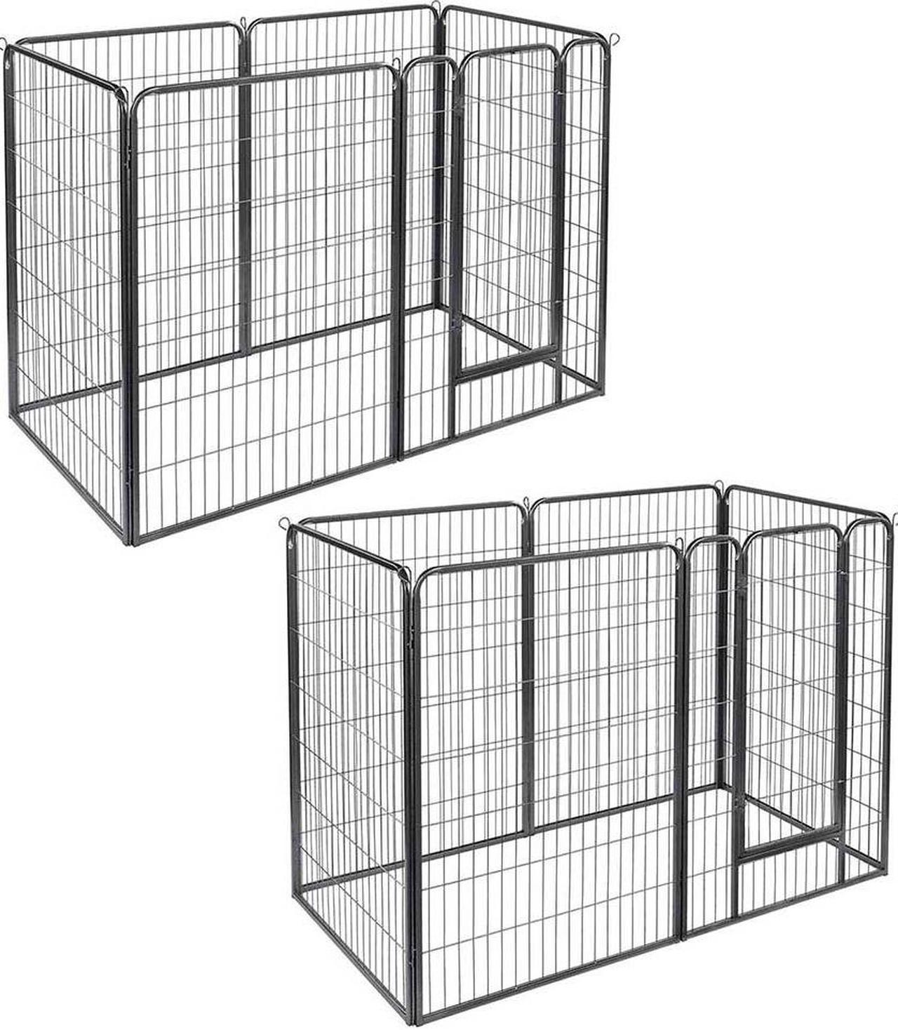 Yescom Dog Playpen 12 Panels 47 inch Height Heavy Duty Outdoor Indoor Camping RV Fence Barrier Metal Puppy Exercise Kennel