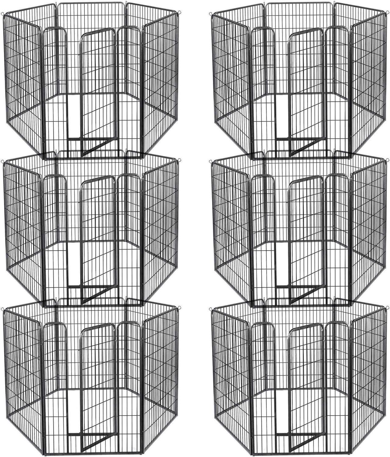 Yescom Dog Playpen 36 Panels 47 inch Height Heavy Duty Outdoor Indoor Camping RV Fence Barrier Metal Puppy Exercise Kennel for Large/Medium/Small Dogs