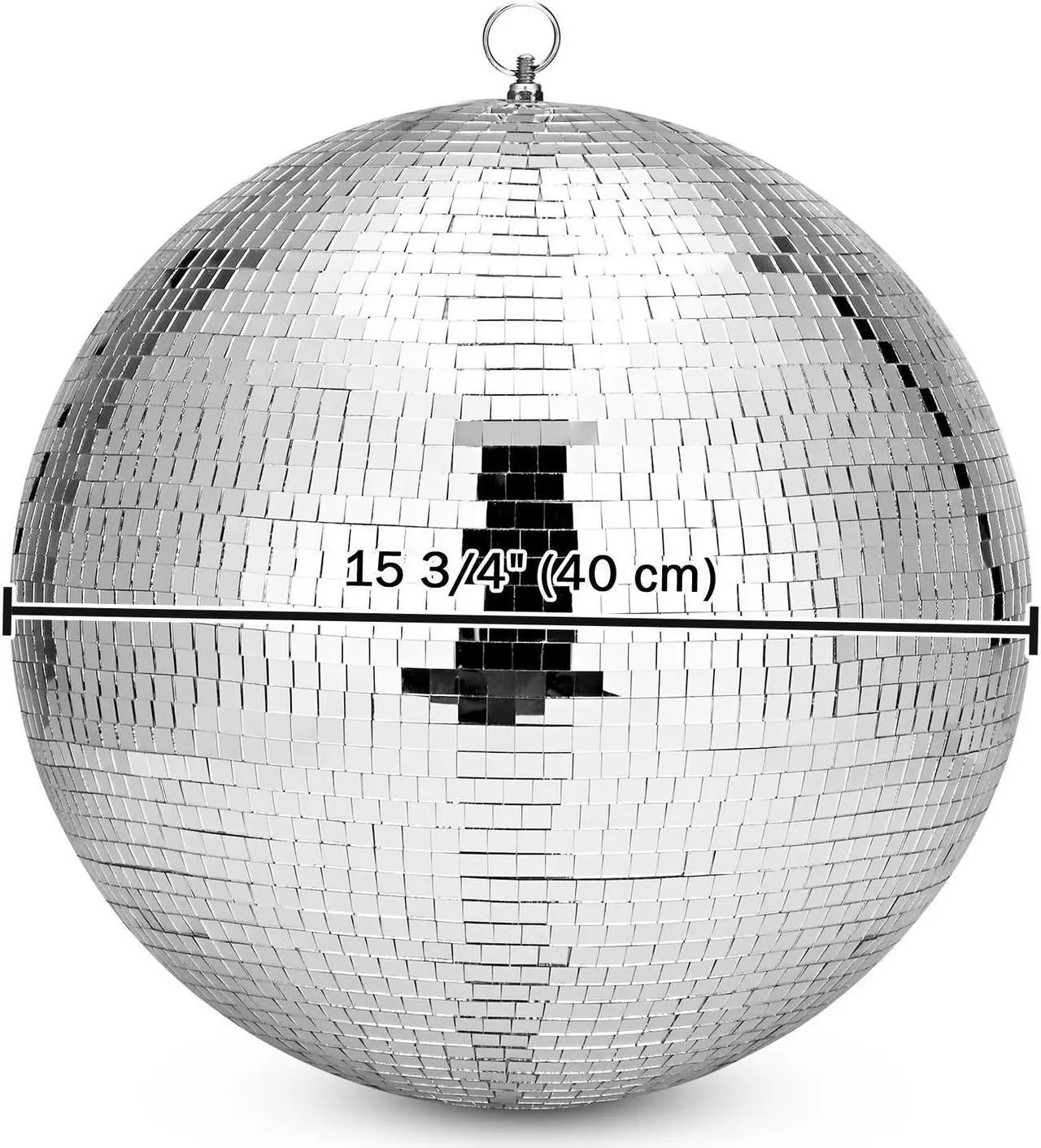 Alt view image 4 of 7 - 16" Disco Mirror Glass Ball DJ Dance Club Stage Lighting Home Party Decoration