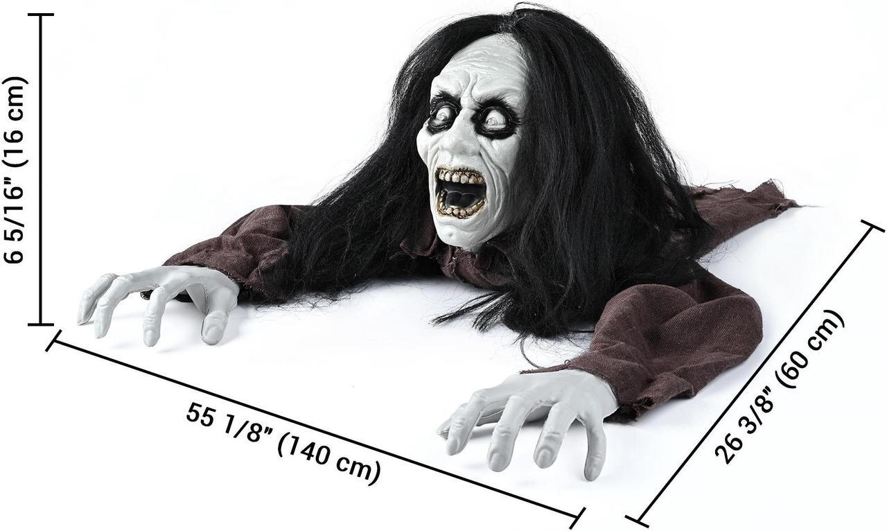 Alt view image 4 of 7 - Yescom Halloween Prop Zombie Groundbreaker w/ Sound & LED Eyes Party Decoration 2024