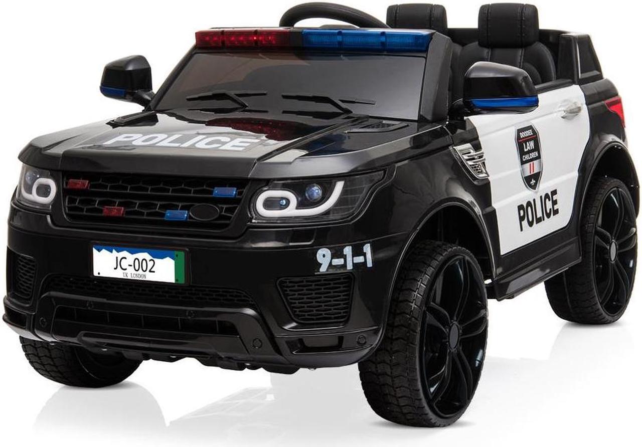 Main image of 12V Kids Police Ride On Car Electric Cars 2.4G Remote Control, LED Flashing Light, Music & Horn.