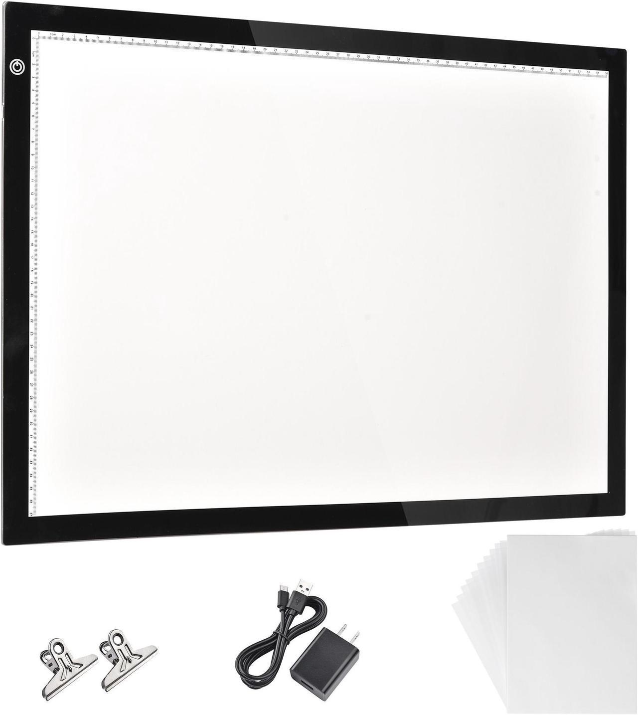 Yescom A2 Light Pad Diamond Painting Light Board Light Box for Tracing 25"x16" Light Board Artist Drawing Sketching Animation with Paper