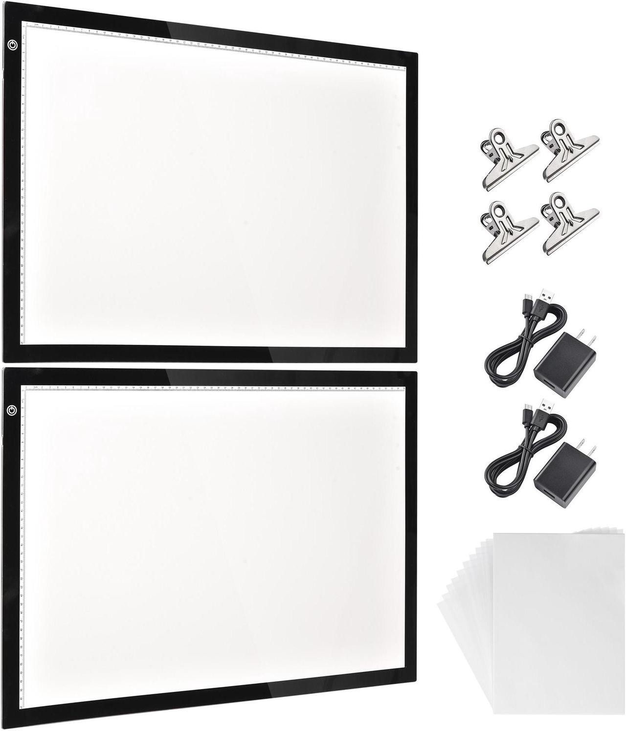 Yescom 23"x16" A2 LED Light Box Copy Pad Tracing Drawing Board Dimming Artist 2 Pack