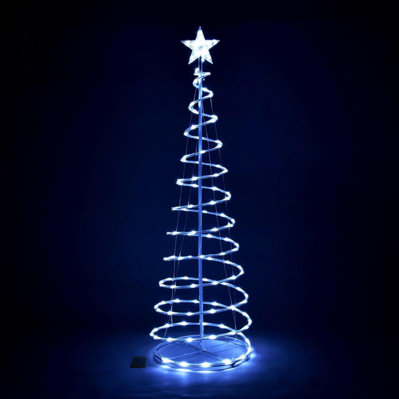 Yescom Twinkle 5Ft Spiral Christmas Tree Light 182 LED 8 Model for Indoor Outdoor Yard Holiday Decoration Cool White