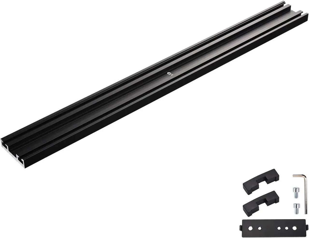 Main image of Yescom Monitor Holding Pole Dual Monitor Arm for PC Mobile Cart Medical Trolley Cart Black